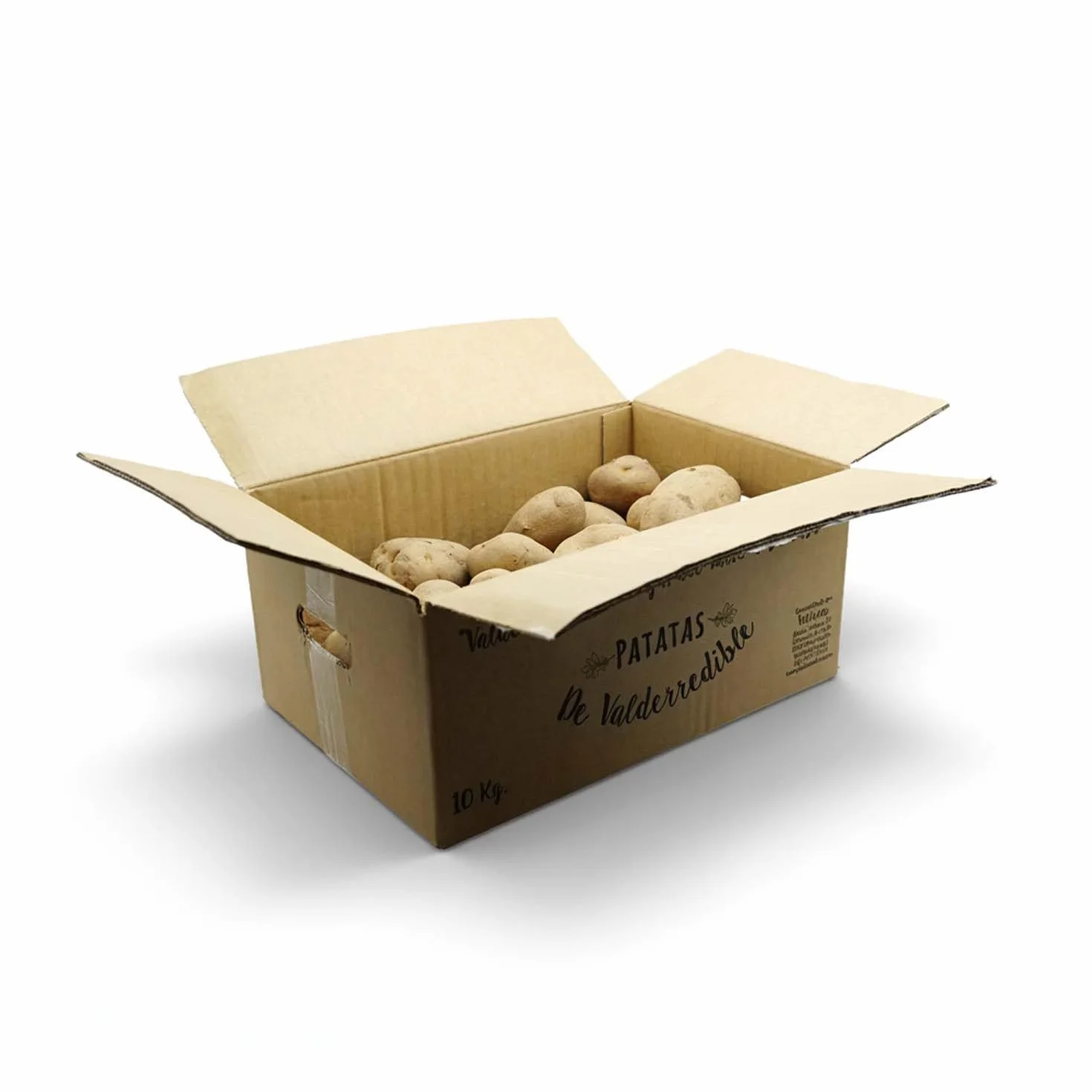 PATATAS VALLUCAS, Patata de Valderredible Agria 100% Local y Sostenible, Ideal para Freír y Cocinar, Caja Fresca de 10 kg