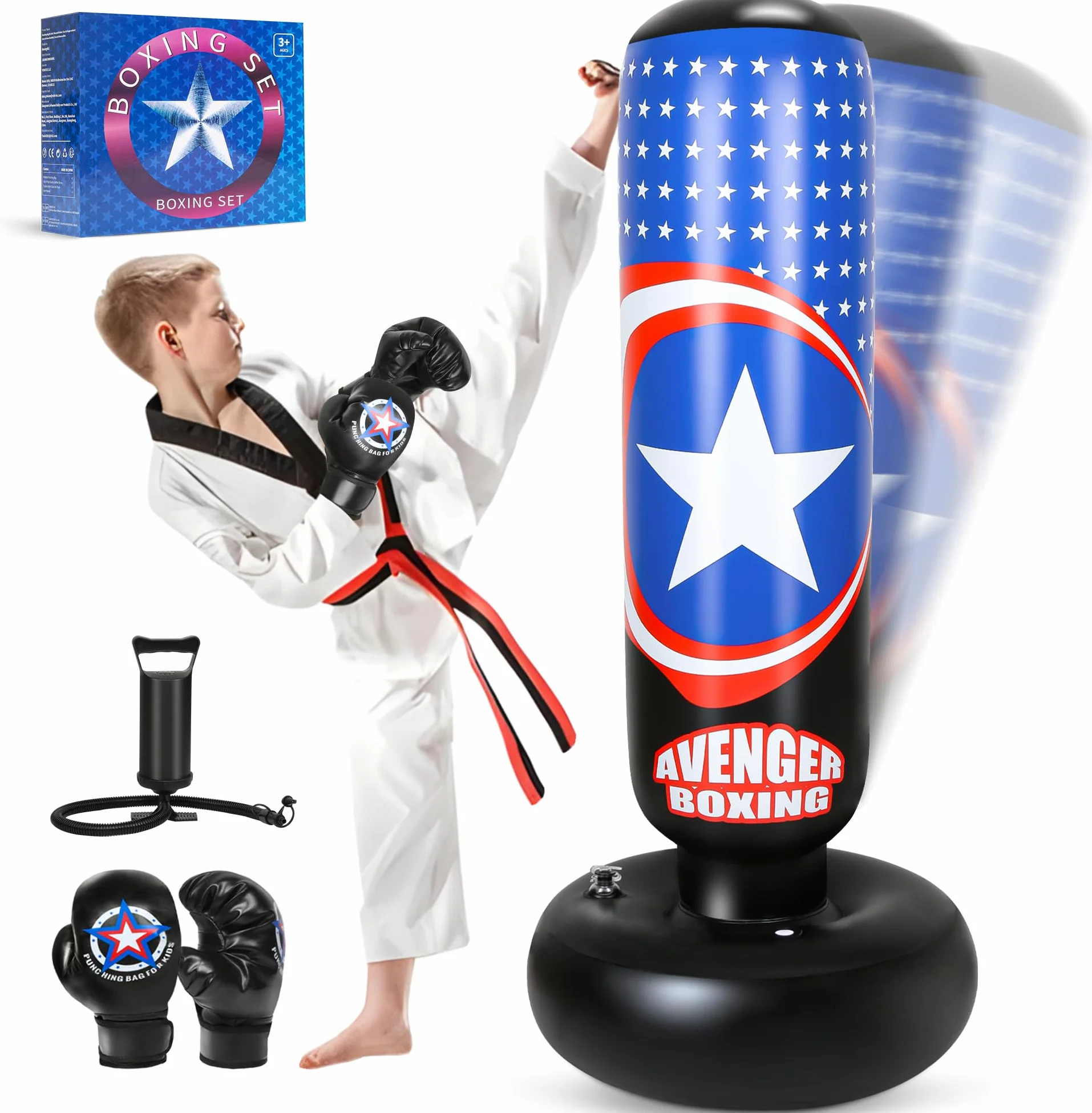 Saco de Boxeo Niños 168cm para Karate, Taekwondo, MMA