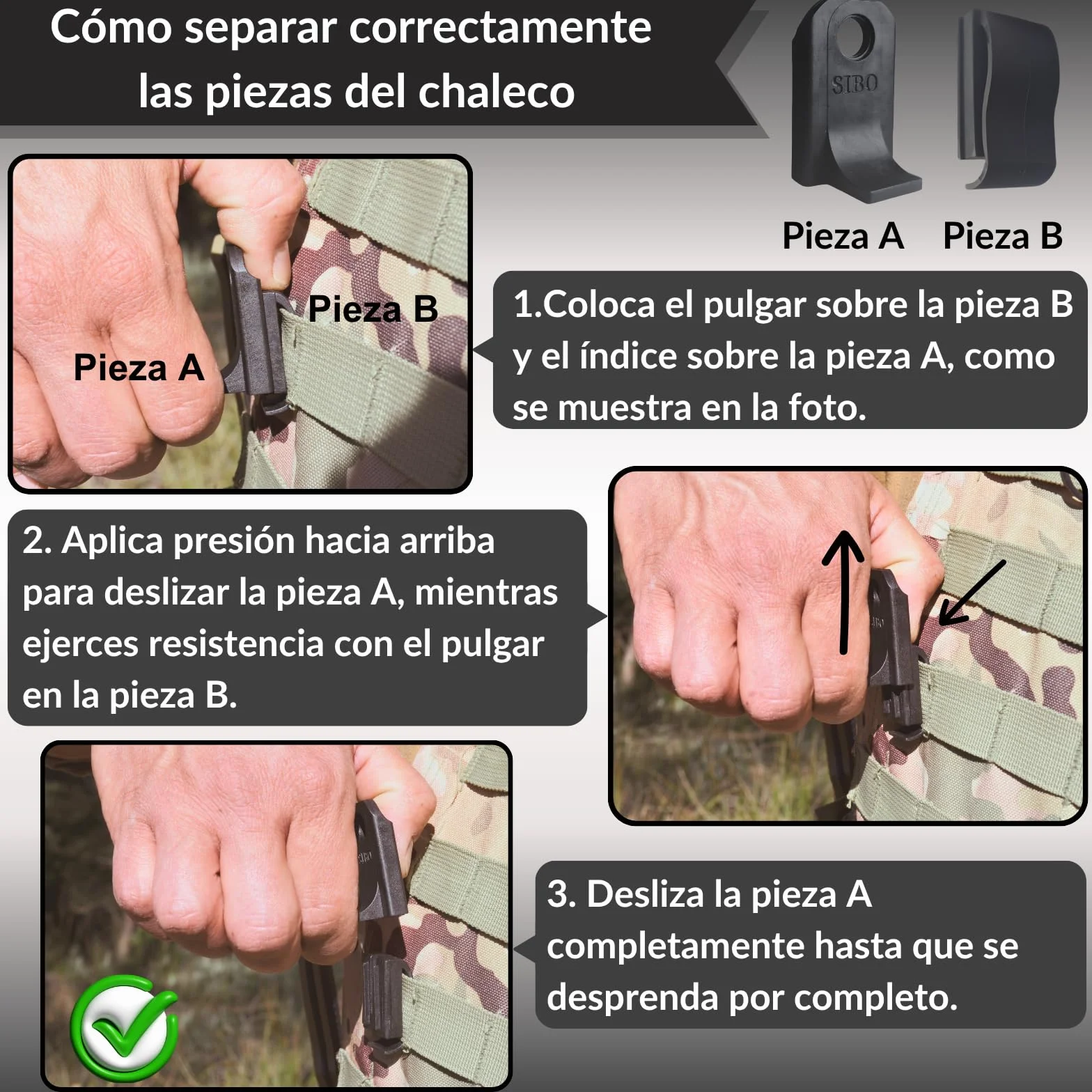 Sibo Airsoft Speedloader 6mm BB Loader para Pistolas Recarga Rápida