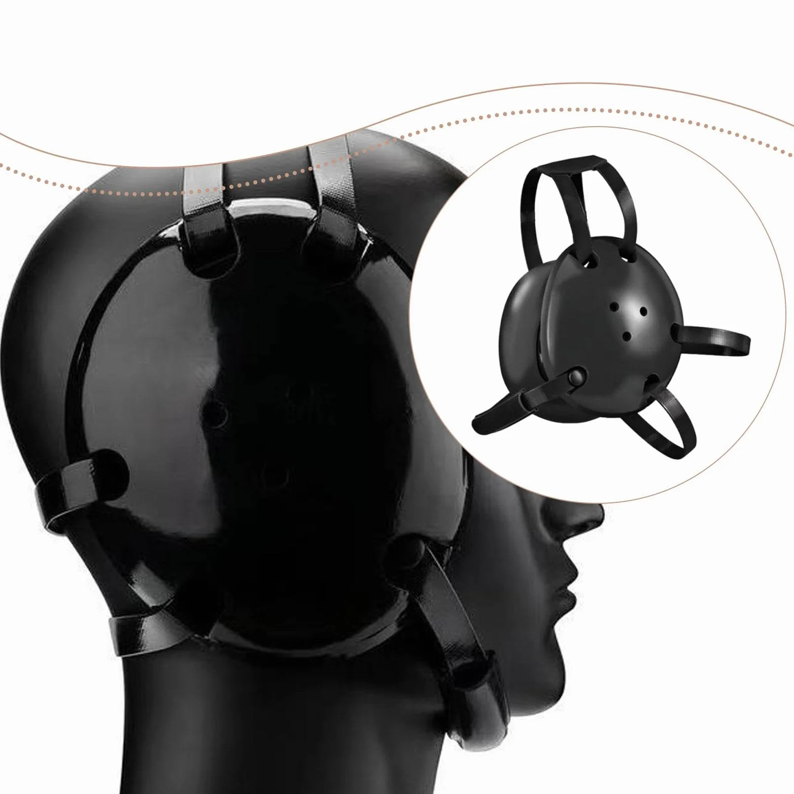 Wrestling Headgear para Adultos con Correa Ajustable Orejeras de NBR Ligero Confortable