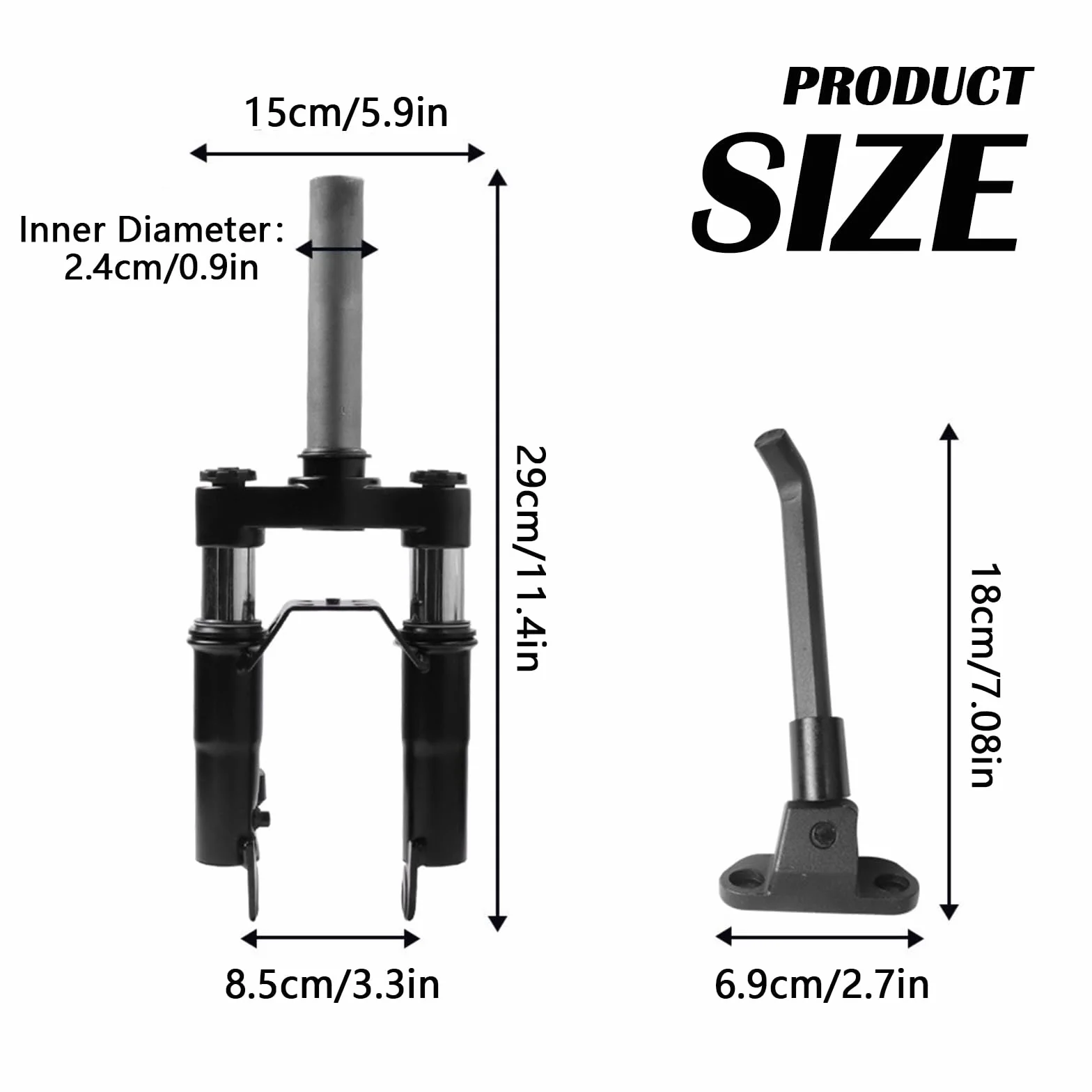 Aisny Horquilla de Suspensión para Segway Ninebot MAX G30D G30LD G30D 2 G30LE E-Scooter Amortiguador