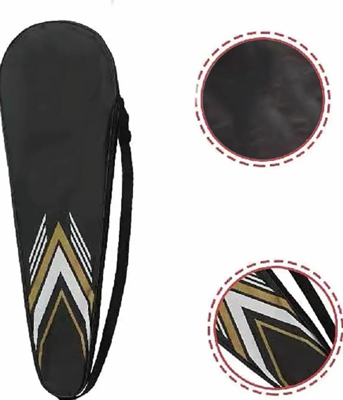 Impermeable Bolsa de Bádminton Portátil Mochila Bandolera para 2 Raquetas