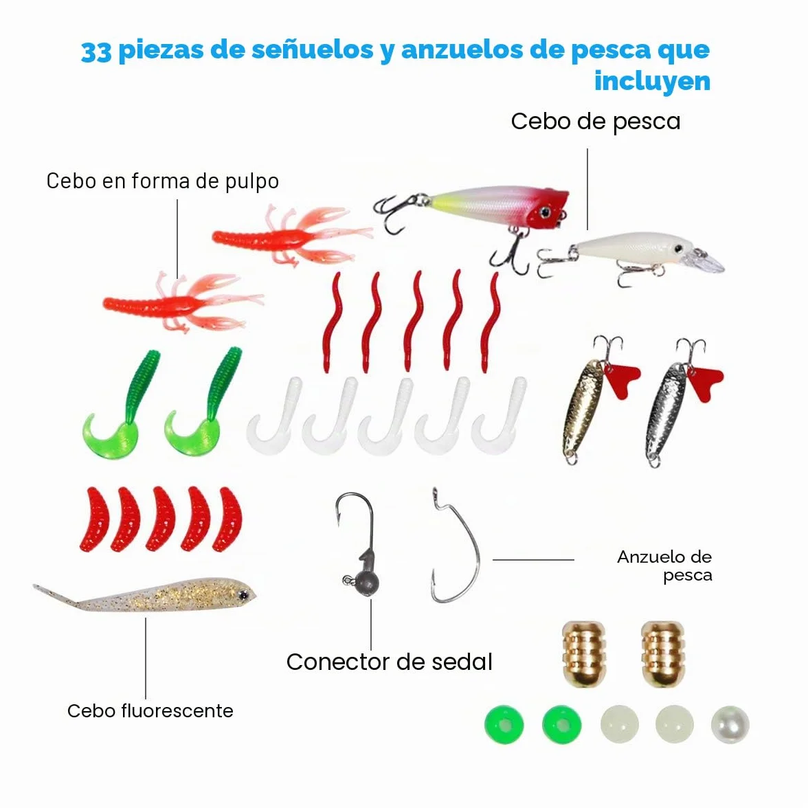 Juego de Caña de Pescar Telescópica de Fibra de Carbono con Carrete para Agua Salada y Dulce