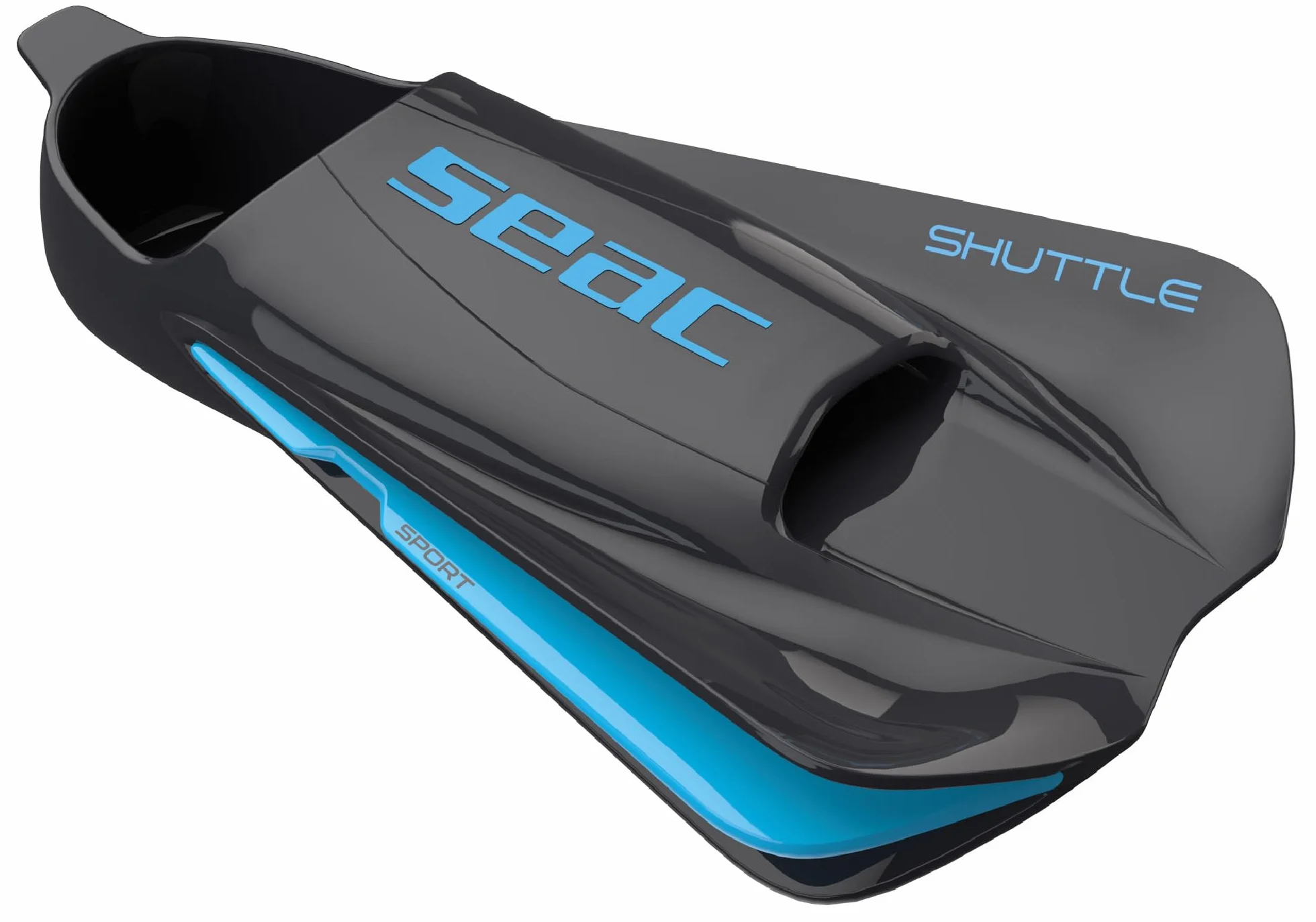 Seac Shuttle Aletas cortas de natación 100% silicona para entrenamiento cardiovascular