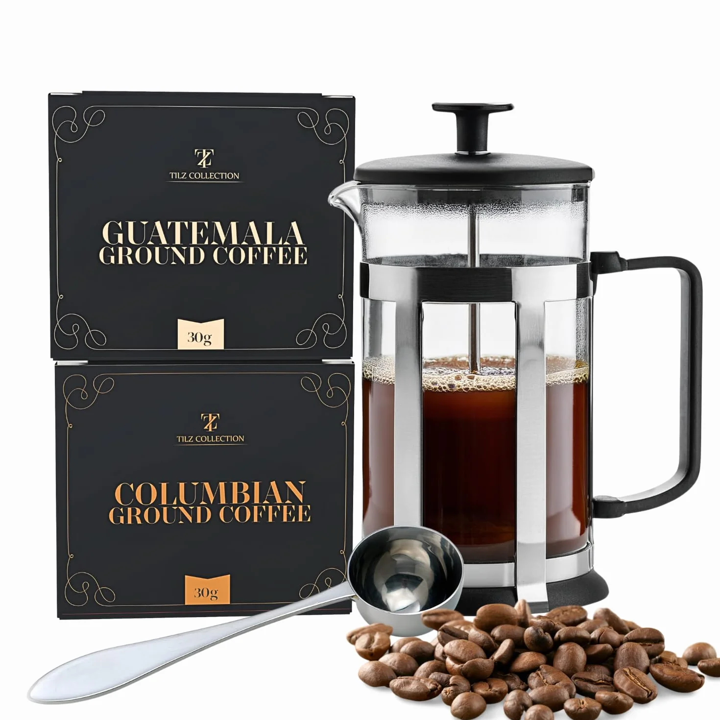 Juego De Regalo De Café Para Hombres - Cafetera De Prensa Francesa Para Café Molido - Regalos Para Hombres
