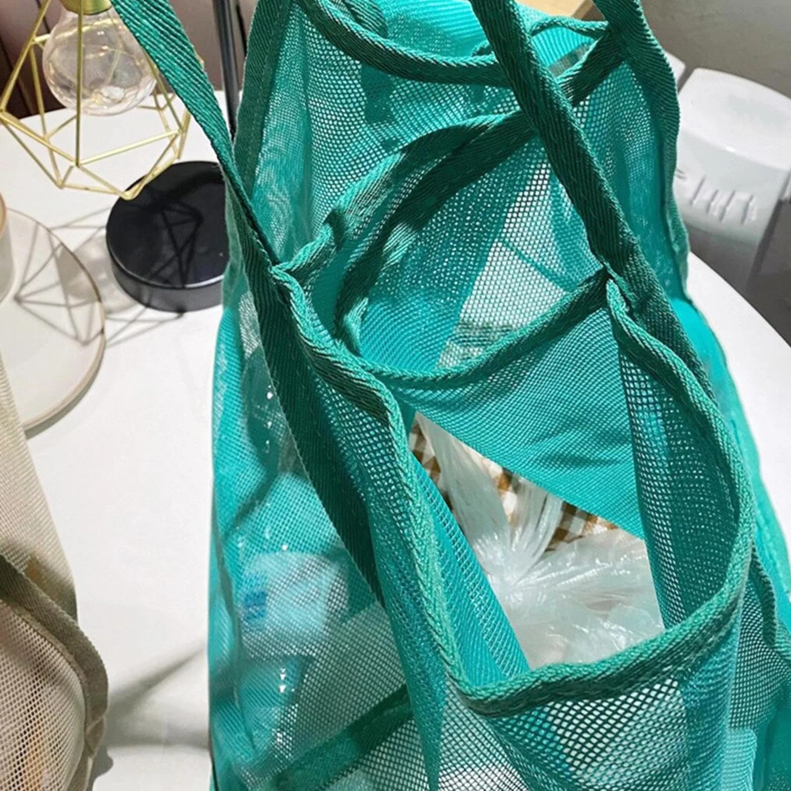 Bolsa de Playa Ligera Plegable - Malla Transpirable para Natación y Viajes
