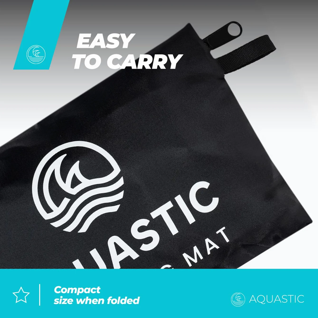 AQUASTIC Wintstick Bag Black 65 cm Polyester Strandtasche