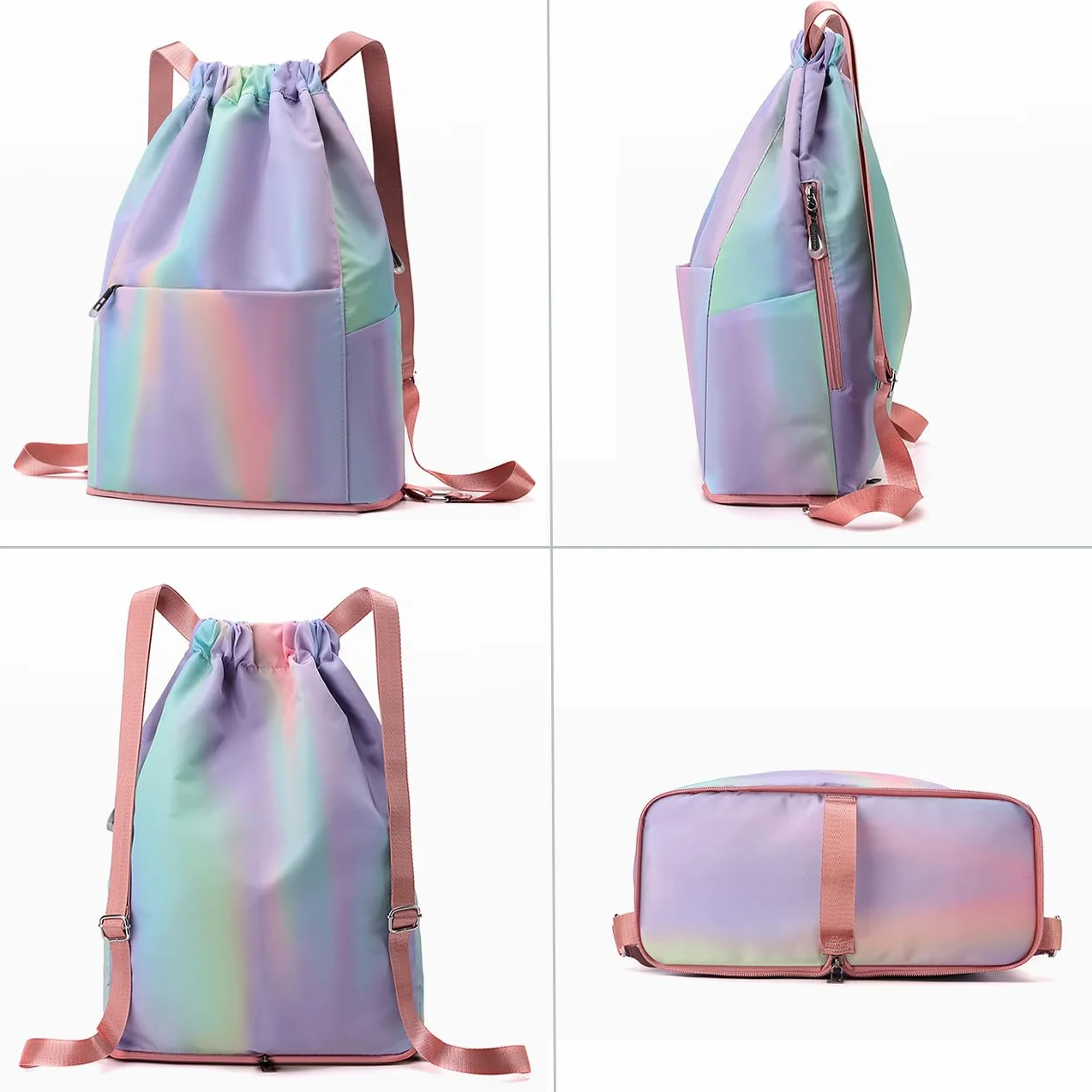 Mochila de Cuerdas Impermeable Gran Capacidad para Deporte, Gimnasio, Natación y Viajes