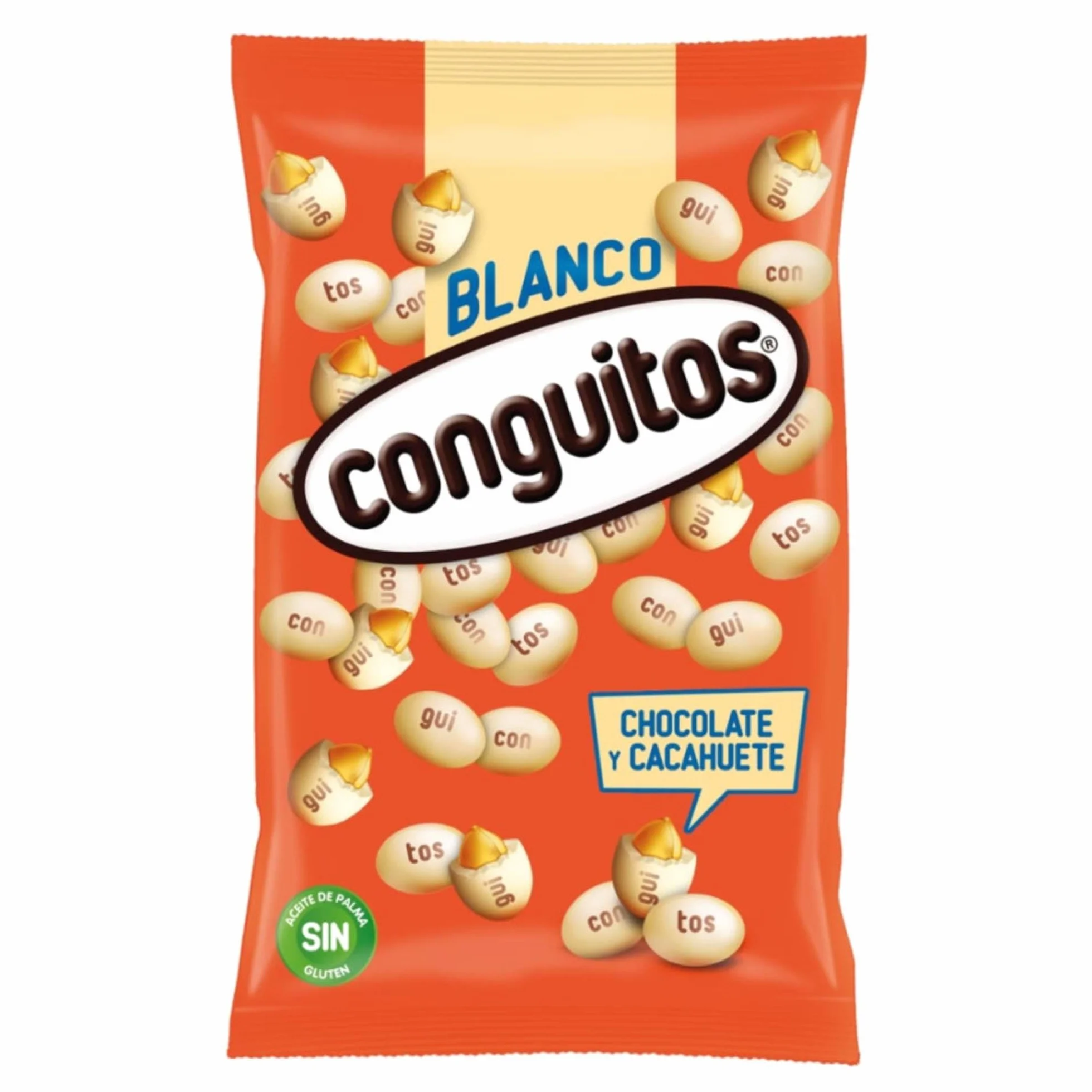 Conguitos Blancos Cacahuete con Chocolate - 1000 gr