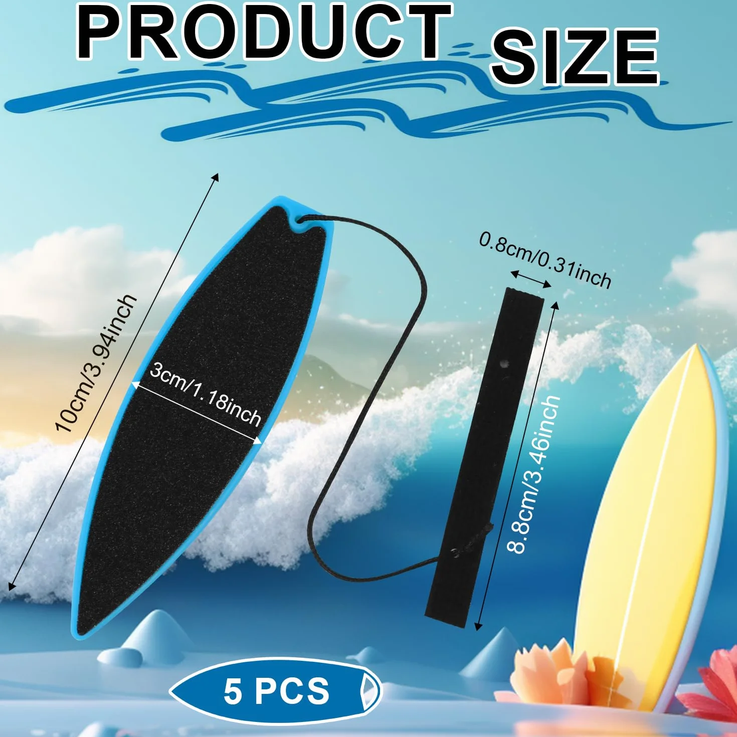 SAVITA Tablas de Surf para Dedos, Mini Tablas de Surf Creativo Juguete para Niños Adolescentes Adultos