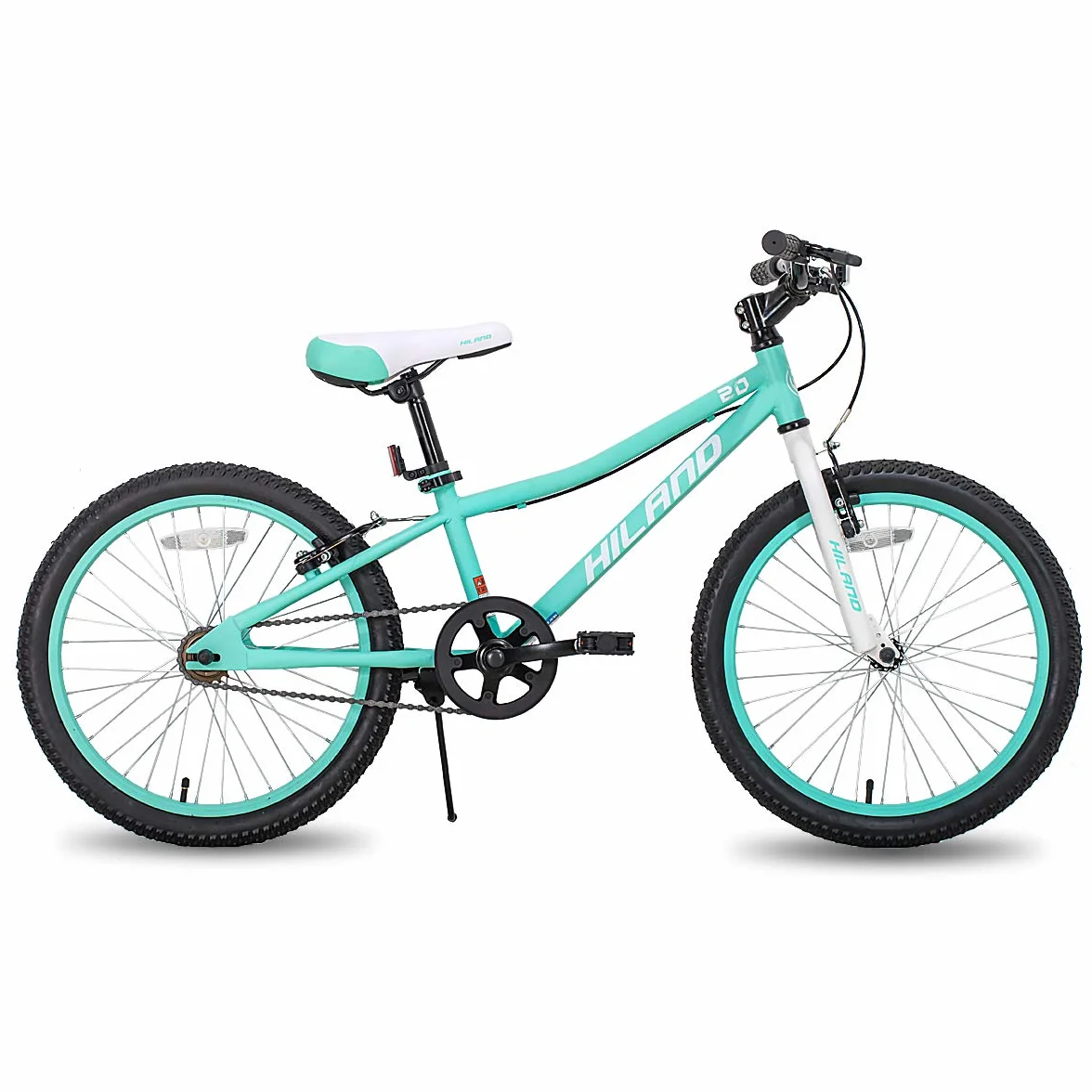Hiland Climber Bicicletas Infantiles 20 Pulgadas Shimano 1 Velocidad Horquilla Suspensión Freno V Rosa
