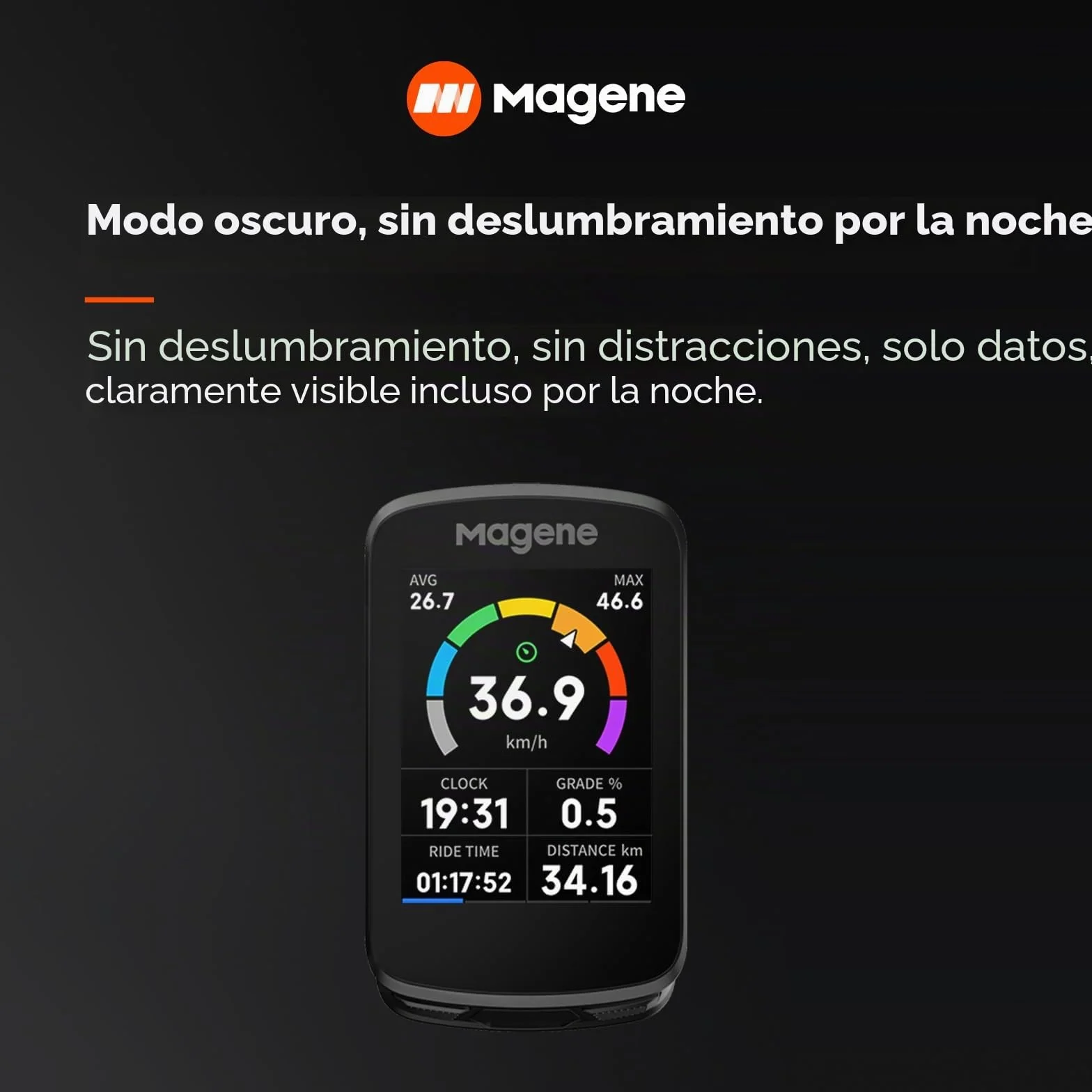 Magene C506 GPS Ciclocomputador Inalámbrico Pantalla Táctil Color Navegación Mapa WiFi Bluetooth IPX7