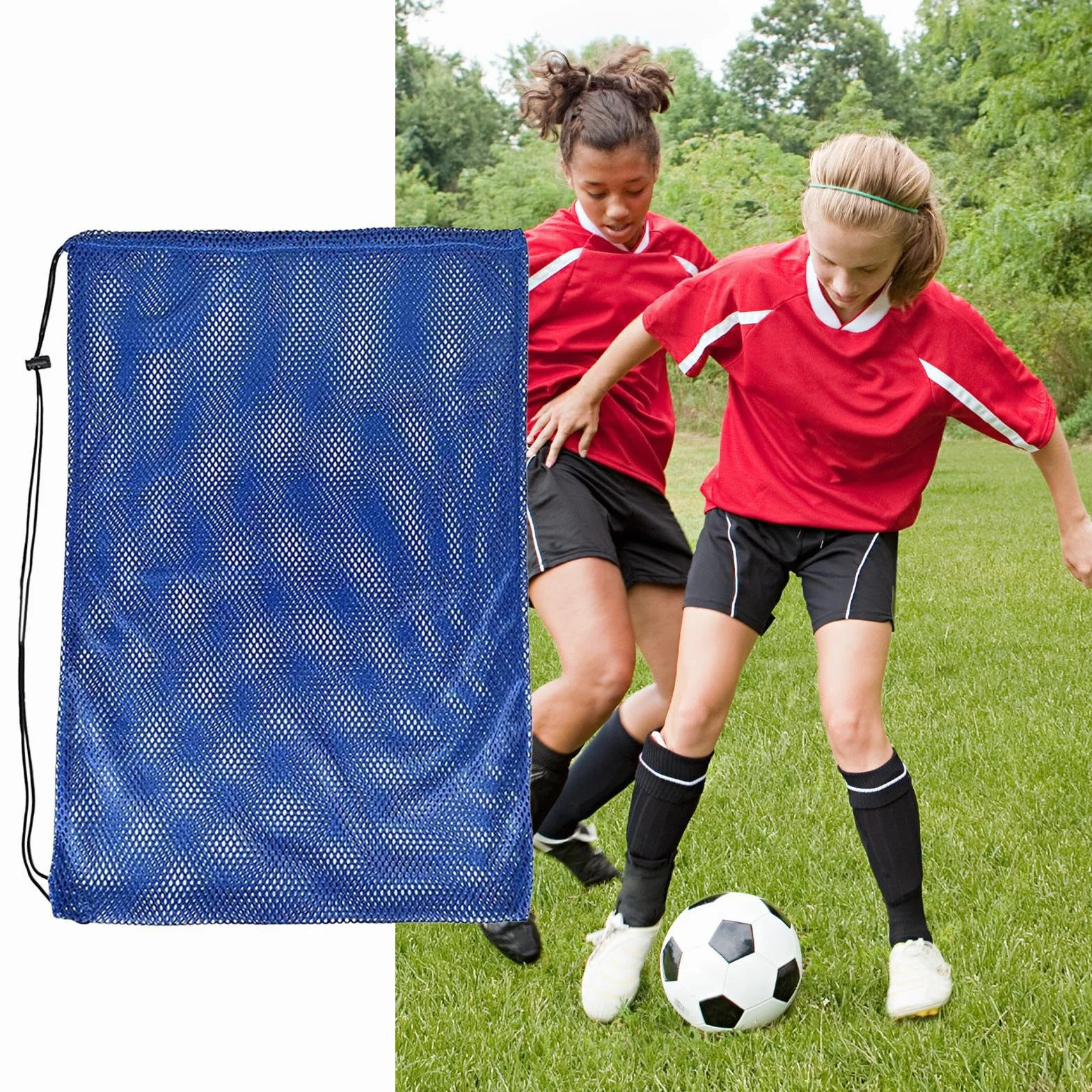 Bolsa Playa Malla 68x48 cm Organizador Extra Grande para Buceo Natación y Almacenamiento de Aletas