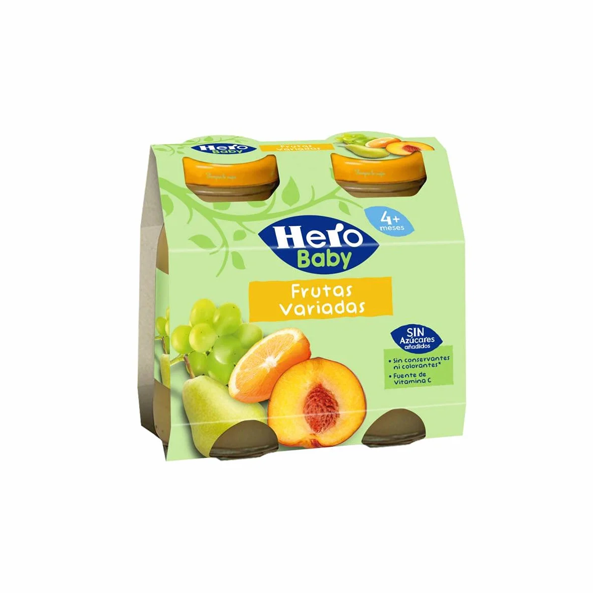 Hero Baby Zumo de Frutas Variadas - 6 Packs de 2x130ml