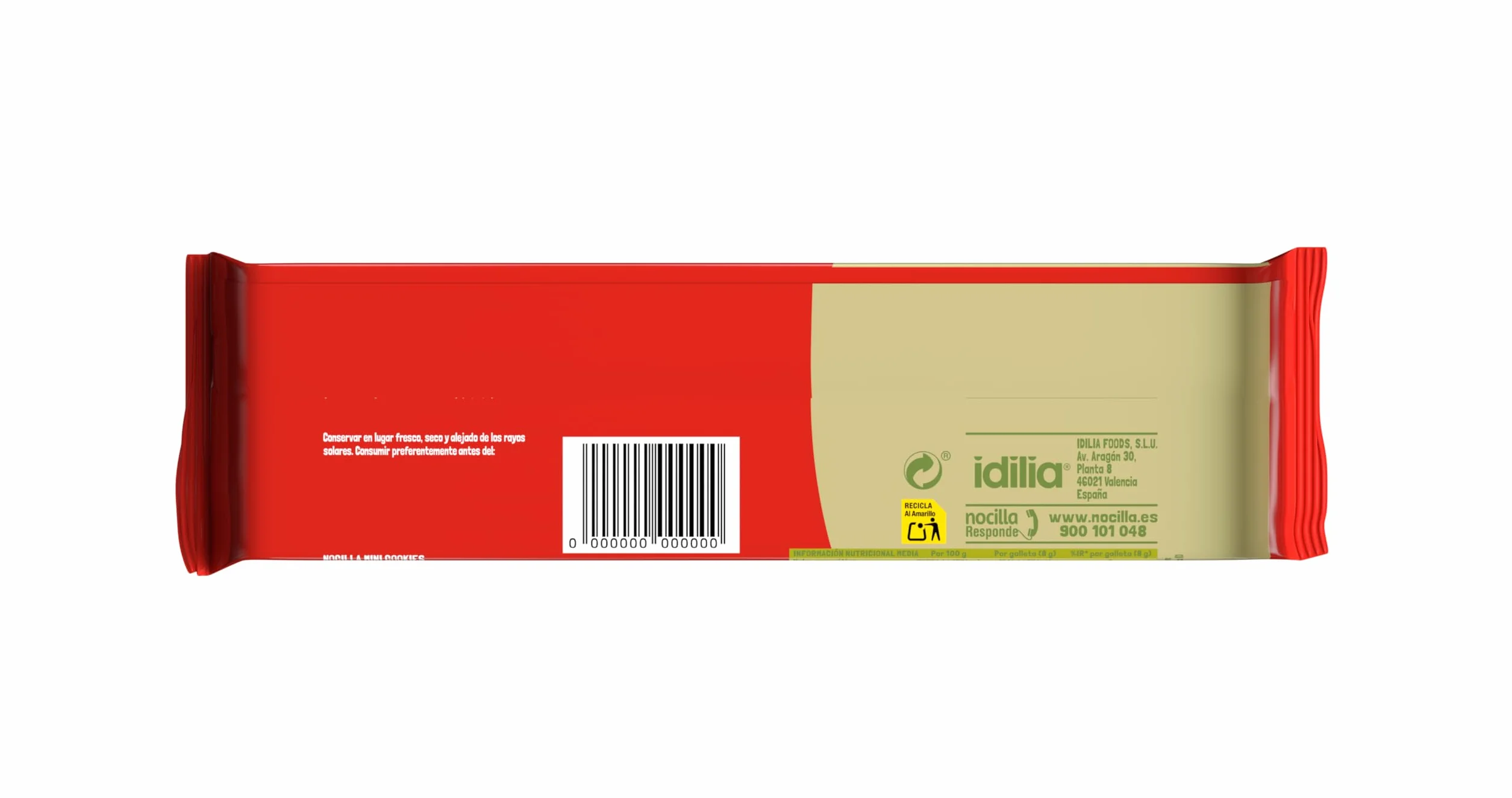 Nocilla Mini Galletas de Pistacho, 64 Gramos, 8 Unidades