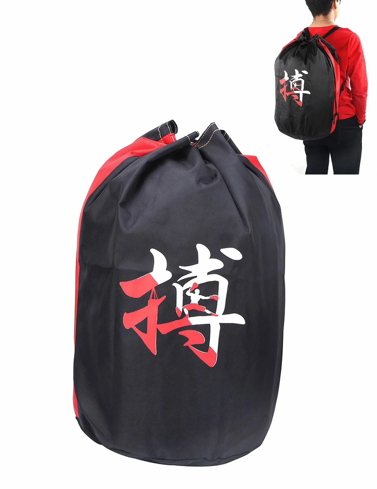Bolsa De Taekwondo 20.5x16.9 Pulgadas Lona Deportiva Mochila Almacenamiento Gimnasio para Taekwondo Boxeo