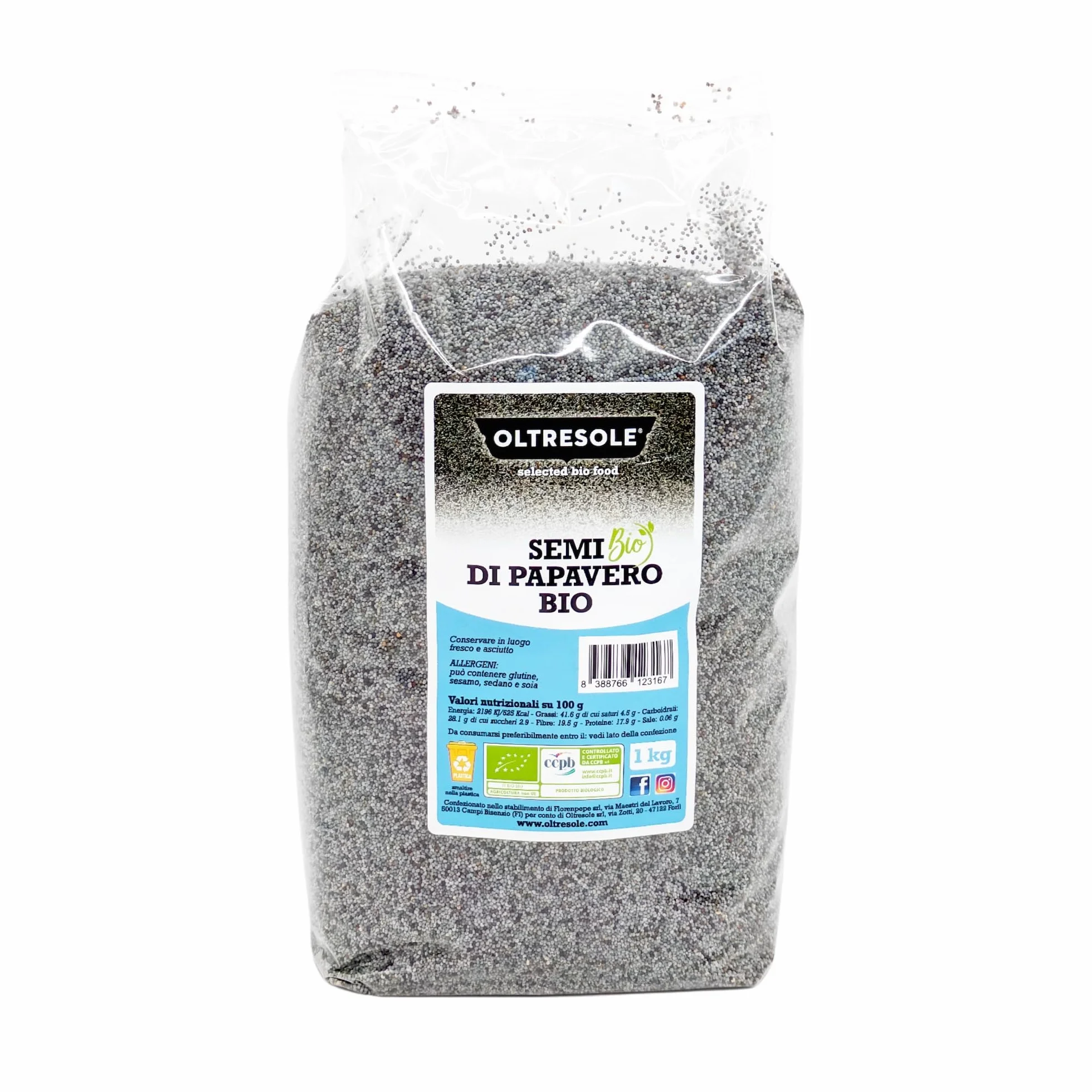 Semillas de Amapola Ecológicas 1 kg, Oltresole