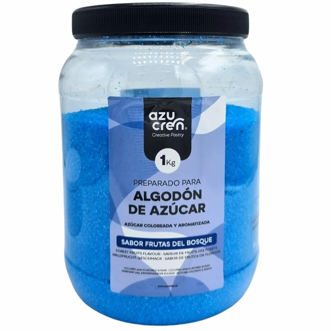 Azúcar para Máquina Algodón Sabor Frutas del Bosque 1 Kg