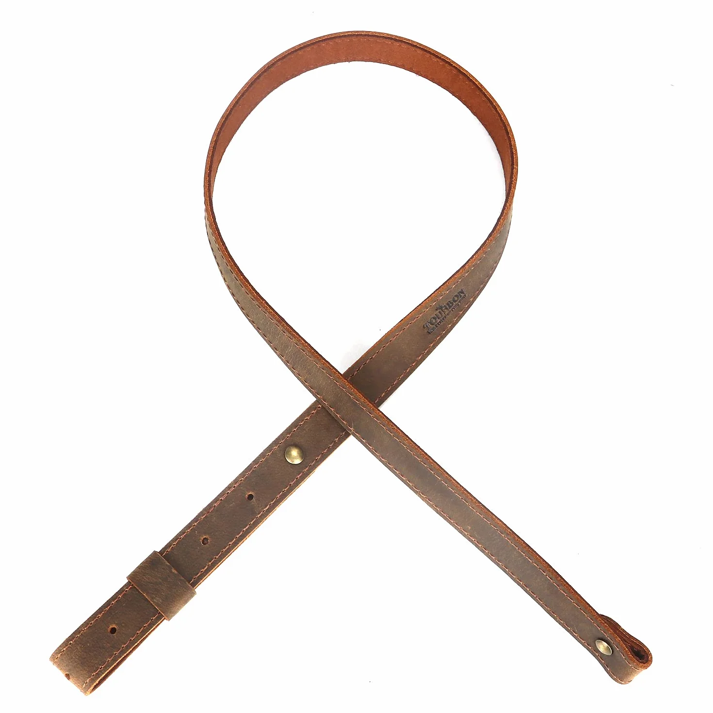 TOURBON Correa para Escopeta Estilo Europeo de Cuero Genuino 3 mm