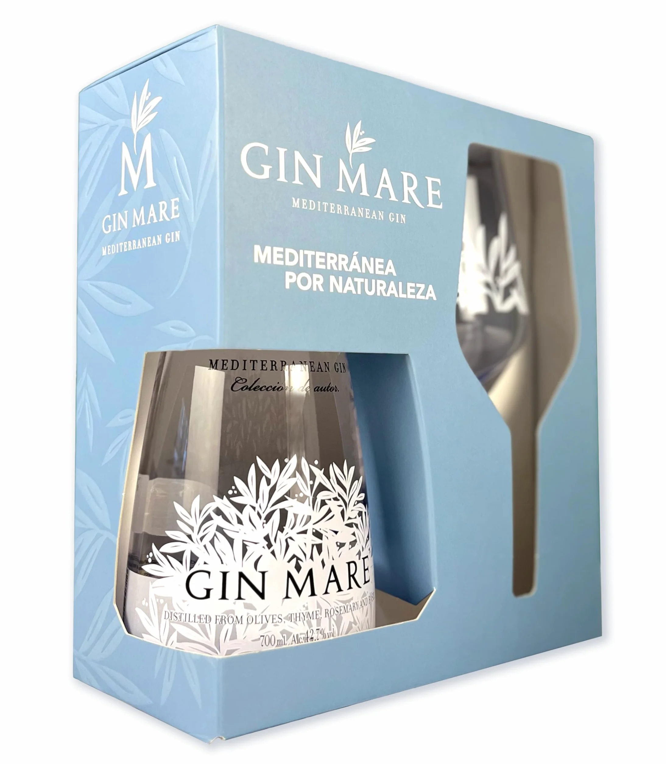 Gin Mare Ginebra Mediterránea Pack Copa Botella 700 ml
