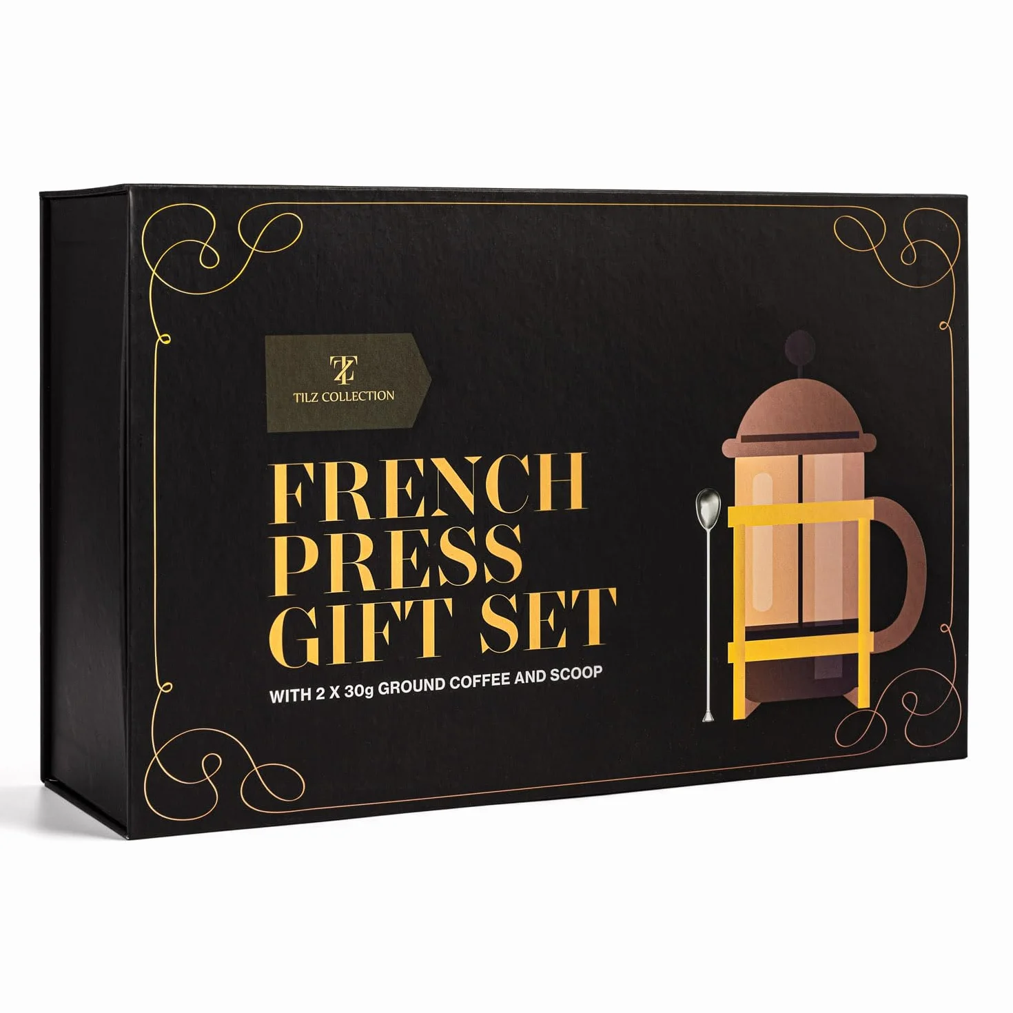 Juego De Regalo De Café Para Hombres - Cafetera De Prensa Francesa Para Café Molido - Regalos Para Hombres