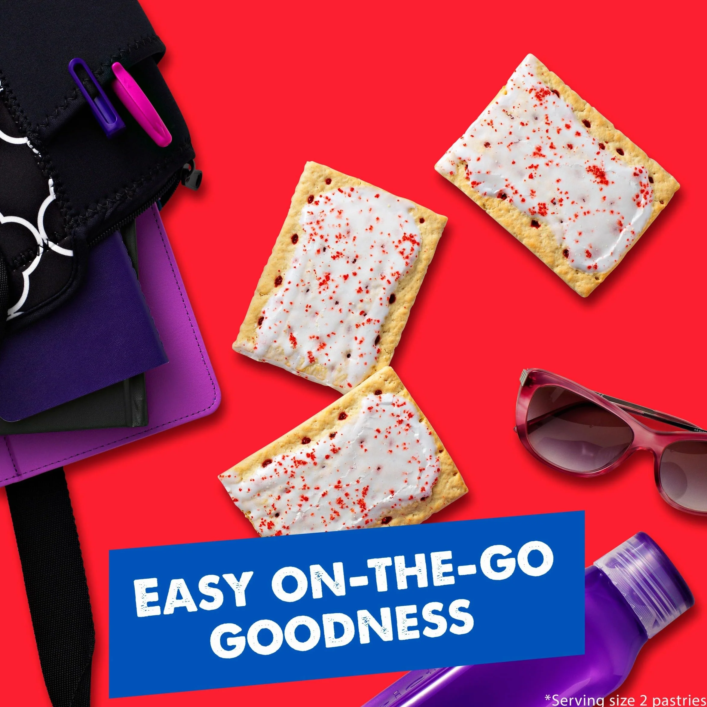 Pop Tarts Frambuesa Esmerilada, 384 g