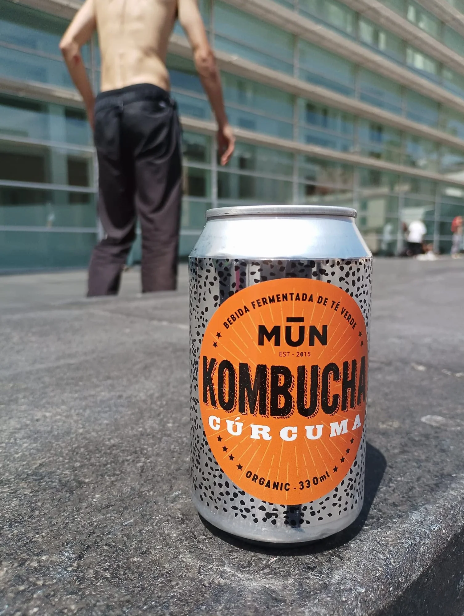 Mūn Ferments Té Kombucha Pack 12x330ml - Bebida Ecológica Con Probióticos - Té Kombucha Cúrcuma - Sin Azúcar Y Baja En Calorías - Latas Libres De BPA - Infusión Fermentada Artesanal - Libre De Gluten