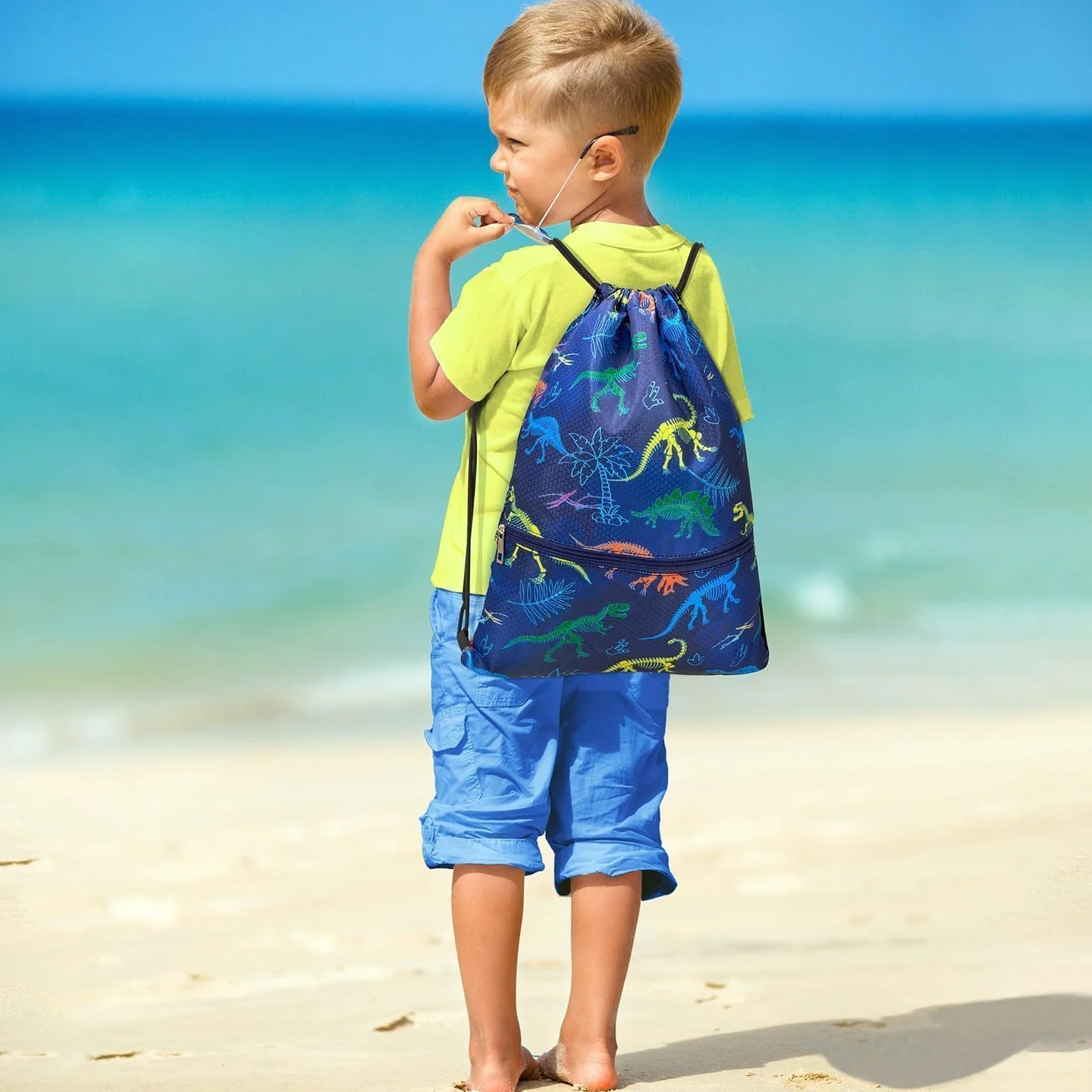 WAWSAM Bolsas de Cuerdas de Gimnasio Mochila con cordón para Niños