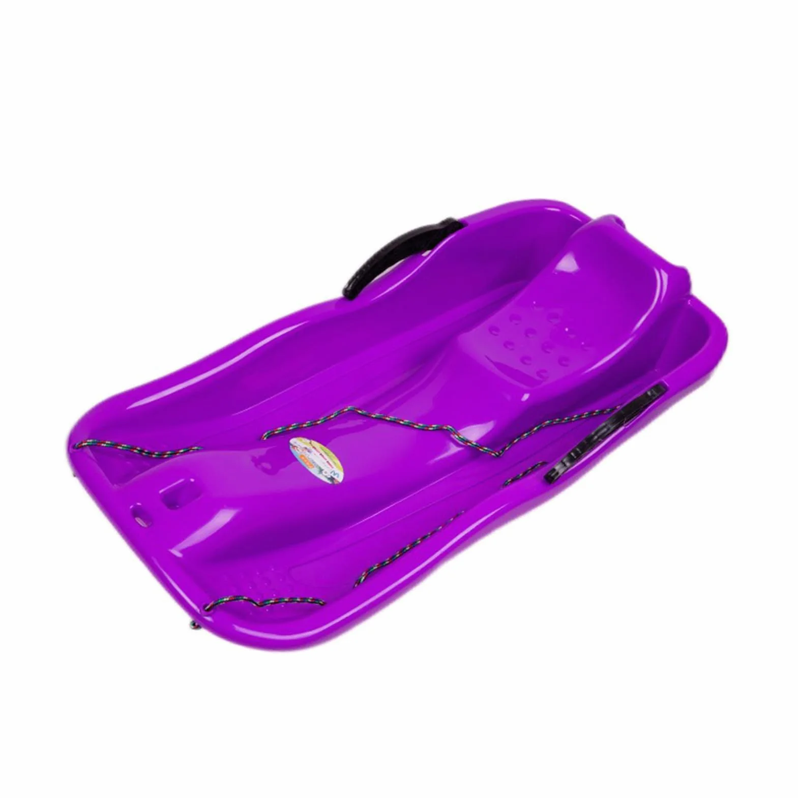 Tobogán con Frenos 79x38x16cm Trineo de Nieve de Plástico para Niños y Adultos