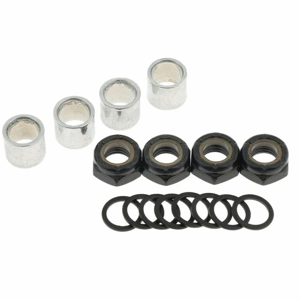 Kit de arandelas espaciadoras de metal para rodamientos de monopatín y longboard, tuercas de reparación