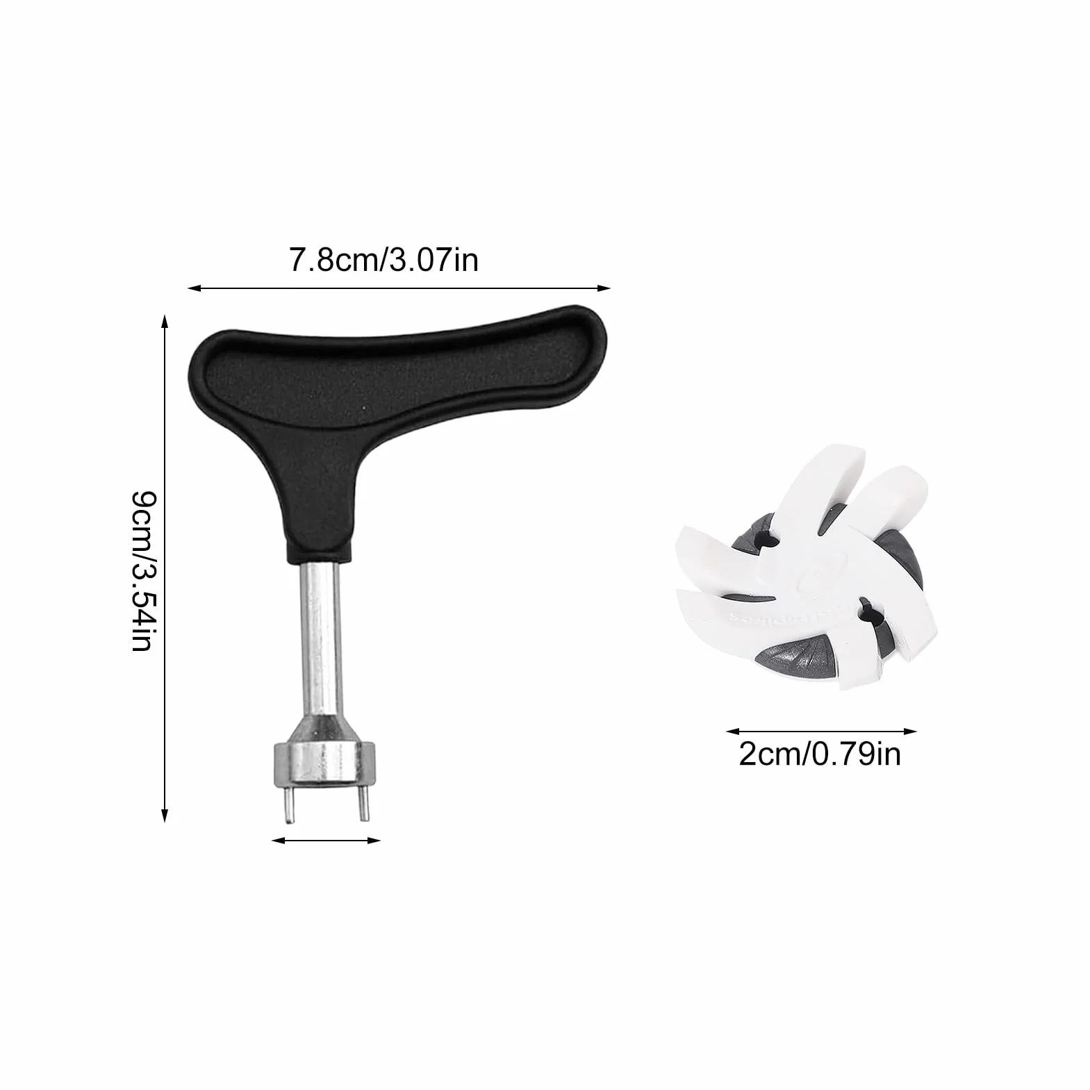 Clavos para zapatos de golf, Reemplazos de clavos antideslizantes, Tacos prácticos para canchas
