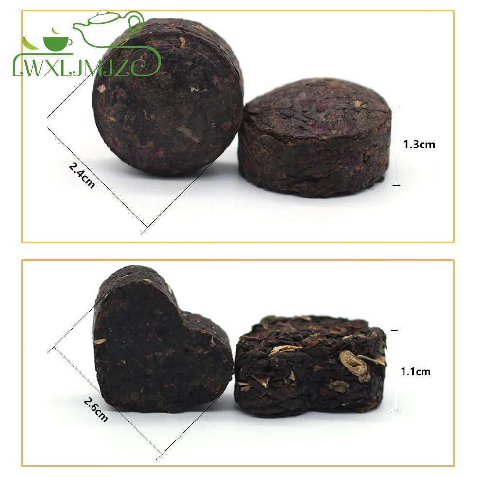 LWXLJMJZC-Tè Puerh dello Yunnan Mini Tuo Cha 30 Piezas (10 Gustos * 3 Piezas) Té Chino Pu-Erh (Maduro y Crudo) Té Pu'erh