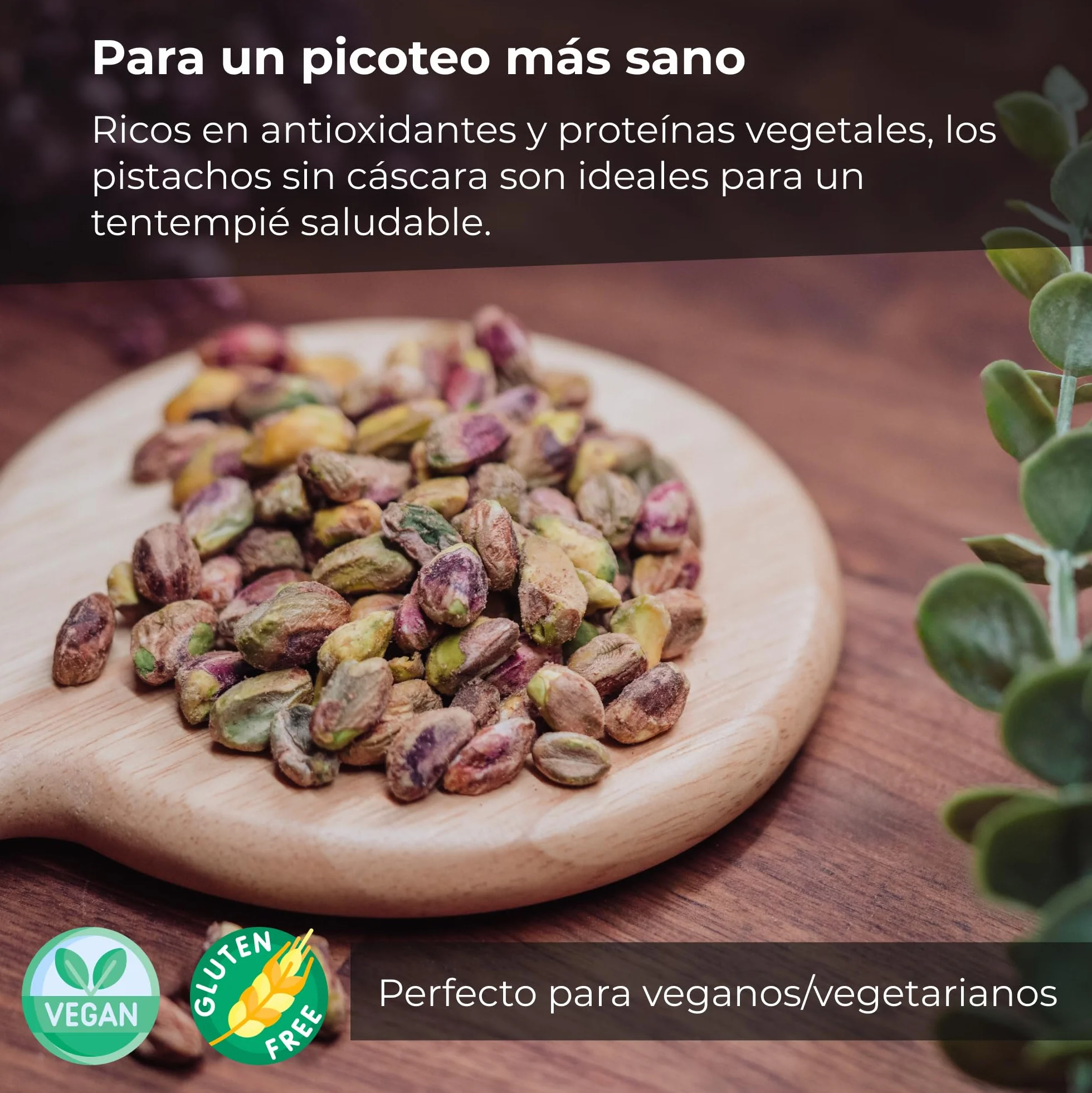 Pistachos, sin cáscara 1 Kg, naturales, sin sal, sin OGM, sin conservantes, ideales para recetas.