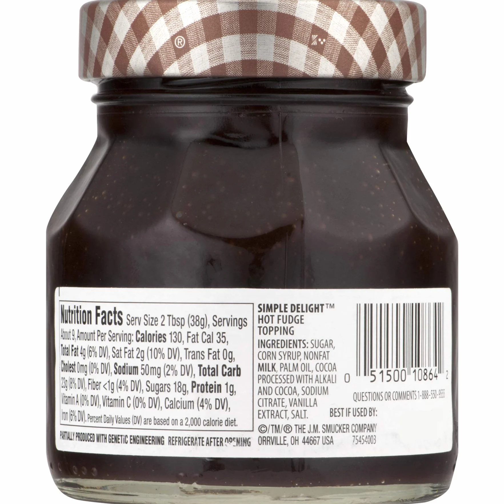 Smucker's Simple Delight Hot Fudge Topping 11.5 oz (Paquete de 2)