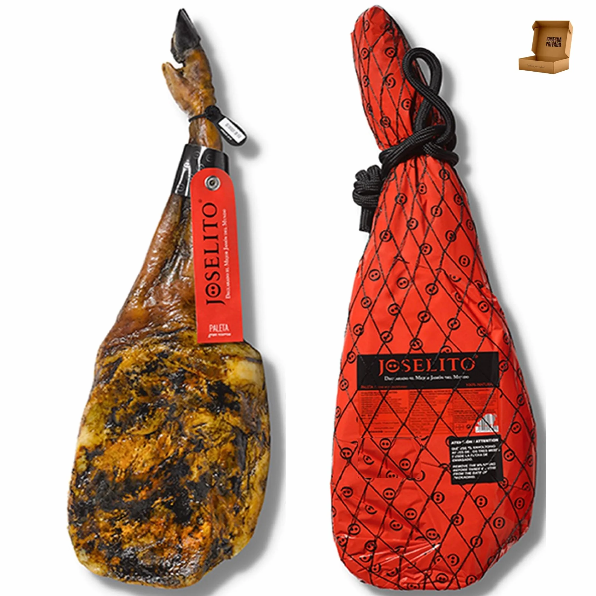 JOSELITO - Paleta Bellota (5-6 kg) - Envío 24h - 100 Porciento Ibérico - Paquete de 1 - Seleccionado y en Enviado por Cosecha Privada (Joselito 5-6)