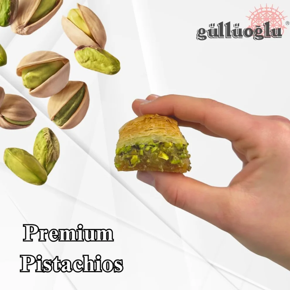 Gulluoglu's Pistachio Baklava 14 pcs 1.1 lb