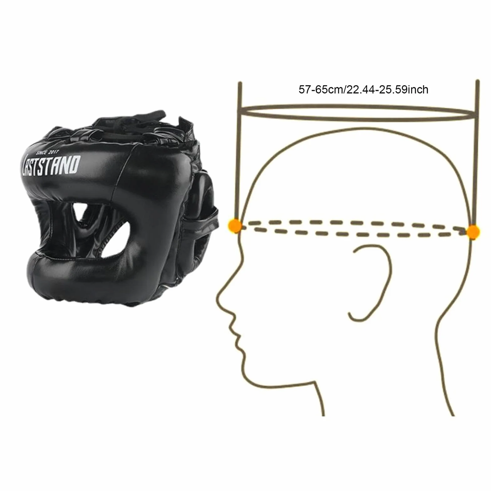 Casco de Kickboxing Protector Cefálico con Visión Clara Acolchado Suave