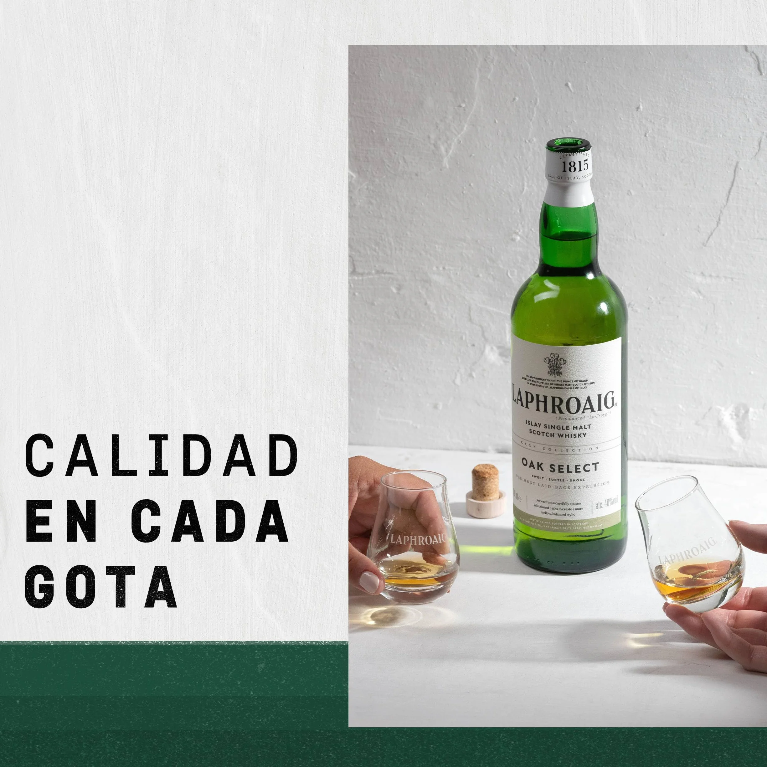 Laphroaig Oak Select Whisky Escocés Islay Single Malt 700ml