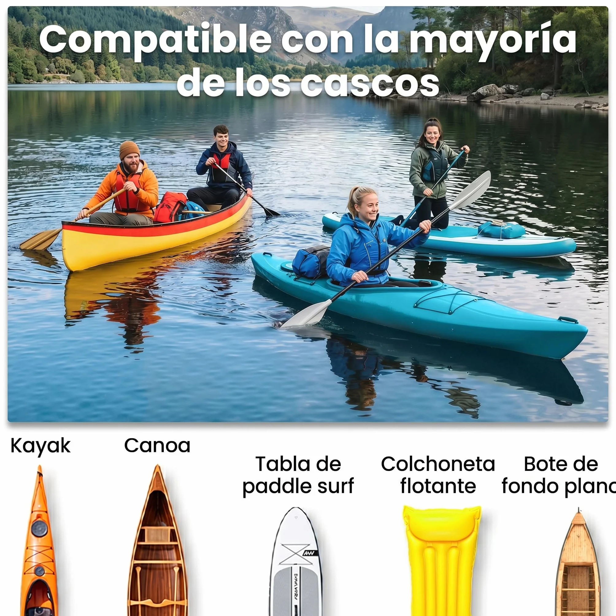 HOMCOM Plegable Carro de Transporte Kayak Carrier 70kg Aluminio 62x35x30 cm