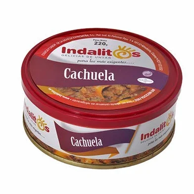 INDALITOS - Bandeja 5 Latas de paté cachuela 250 gr