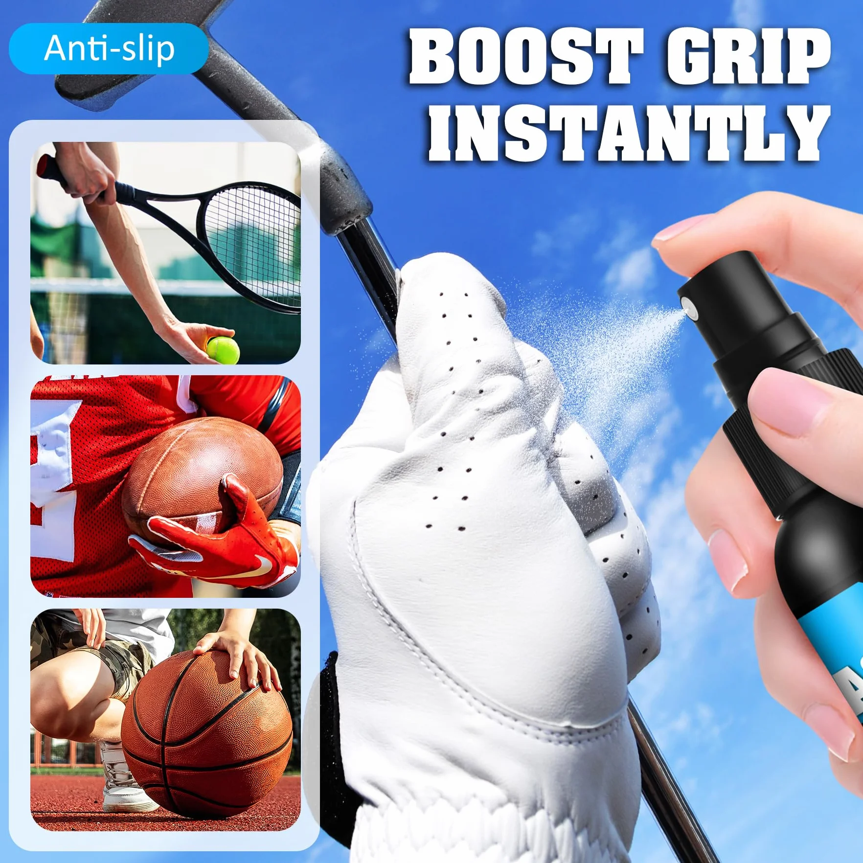 Limino Grip Spray Guantes de Portero en Aerosol 200 g Accesorios Entrenamiento Fútbol Baloncesto Tenis Golf