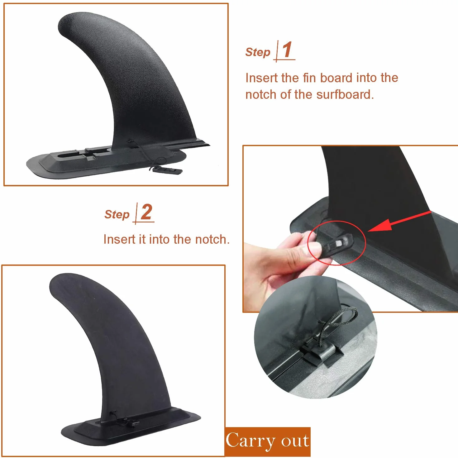 Quillas Surf Aleta Tabla Paddle Surf Sup Quilla Central Desmontable para Surfboard Longboard