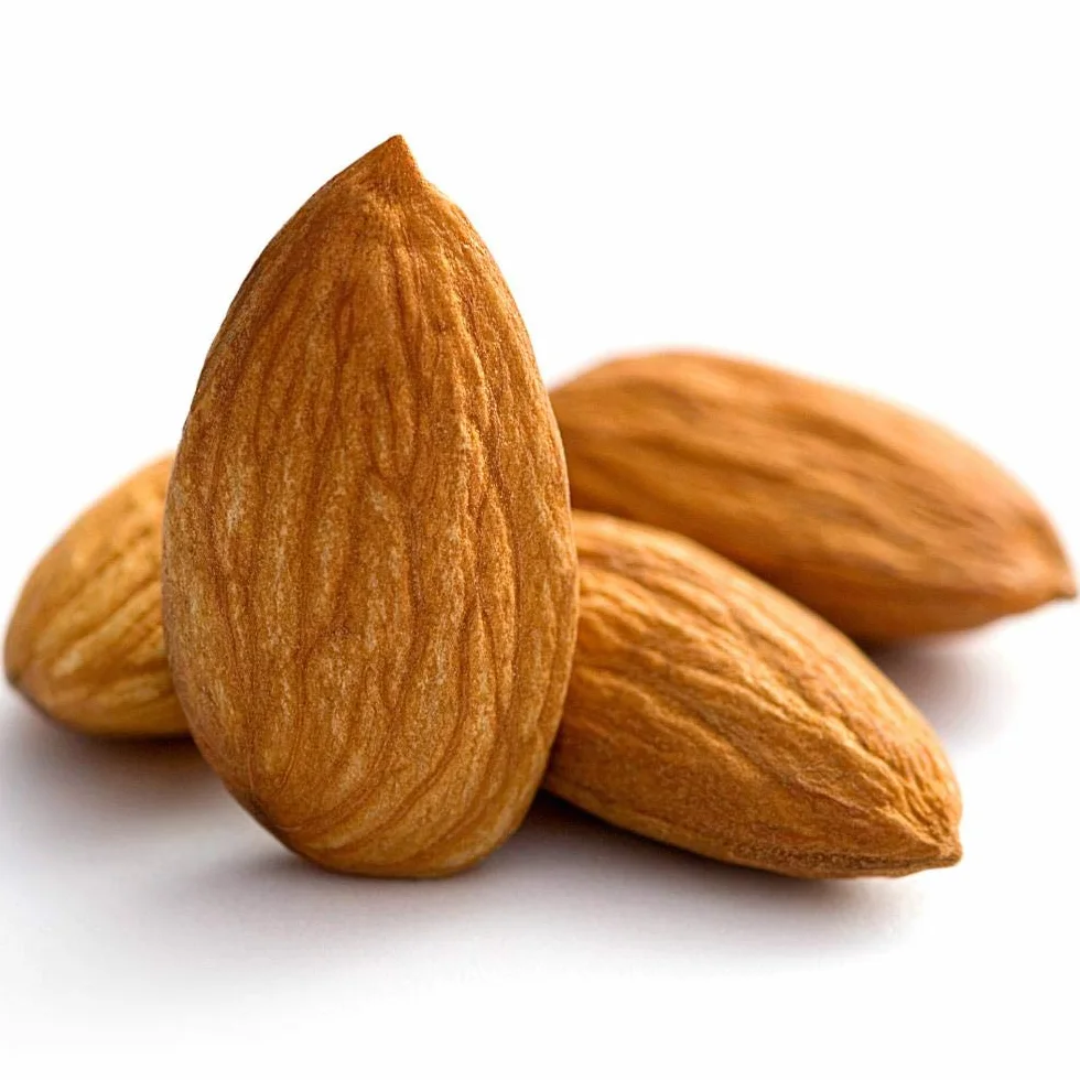 Seba Garden Almendras californianas crudas, 1 kg, enteras naturales, bolsas con cierre hermético