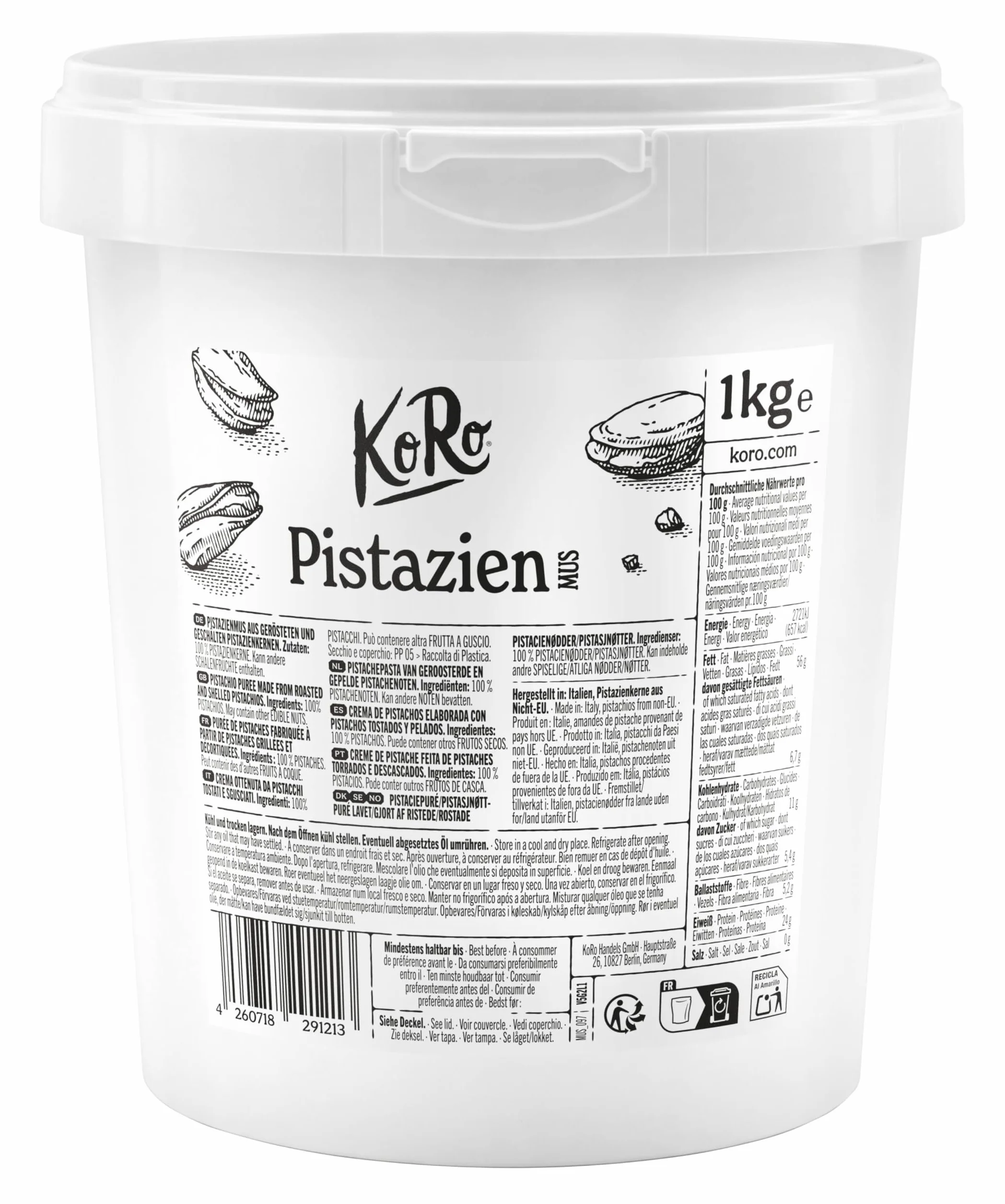 Cremas de pistachos 1KG