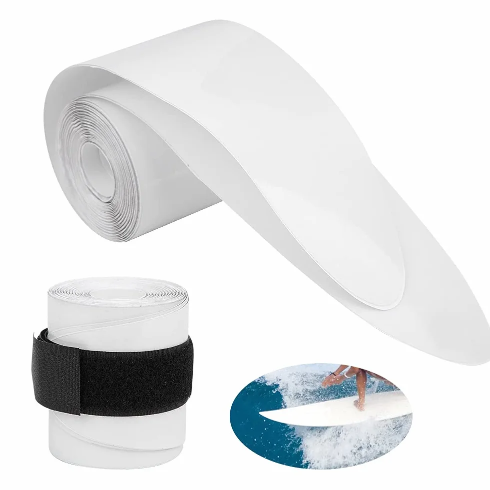 Cinta Protección Borde Tabla Surf PVC 2 Piezas Transparente