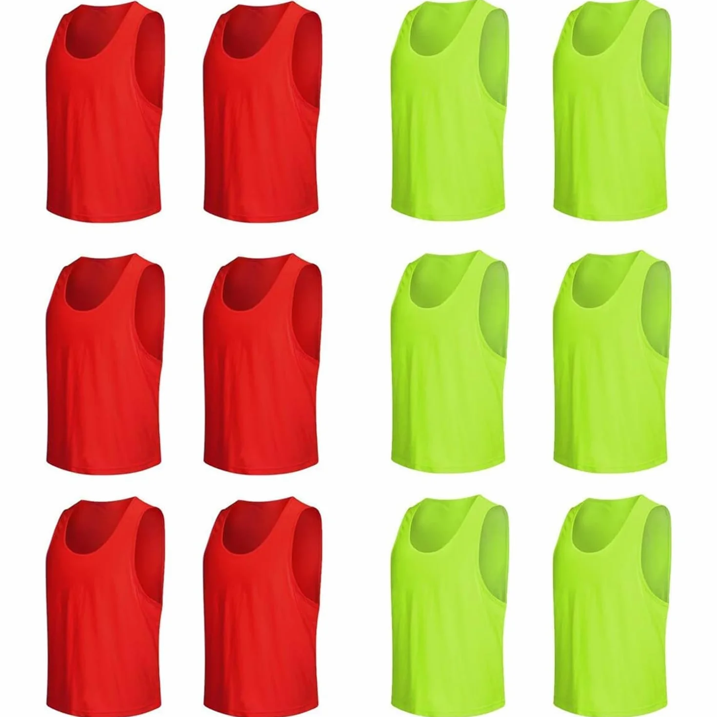 Senston Casulla de 12 Piezas para Entrenamiento de Respaldo de Fútbol, Baloncesto, Voleibol y Béisbol