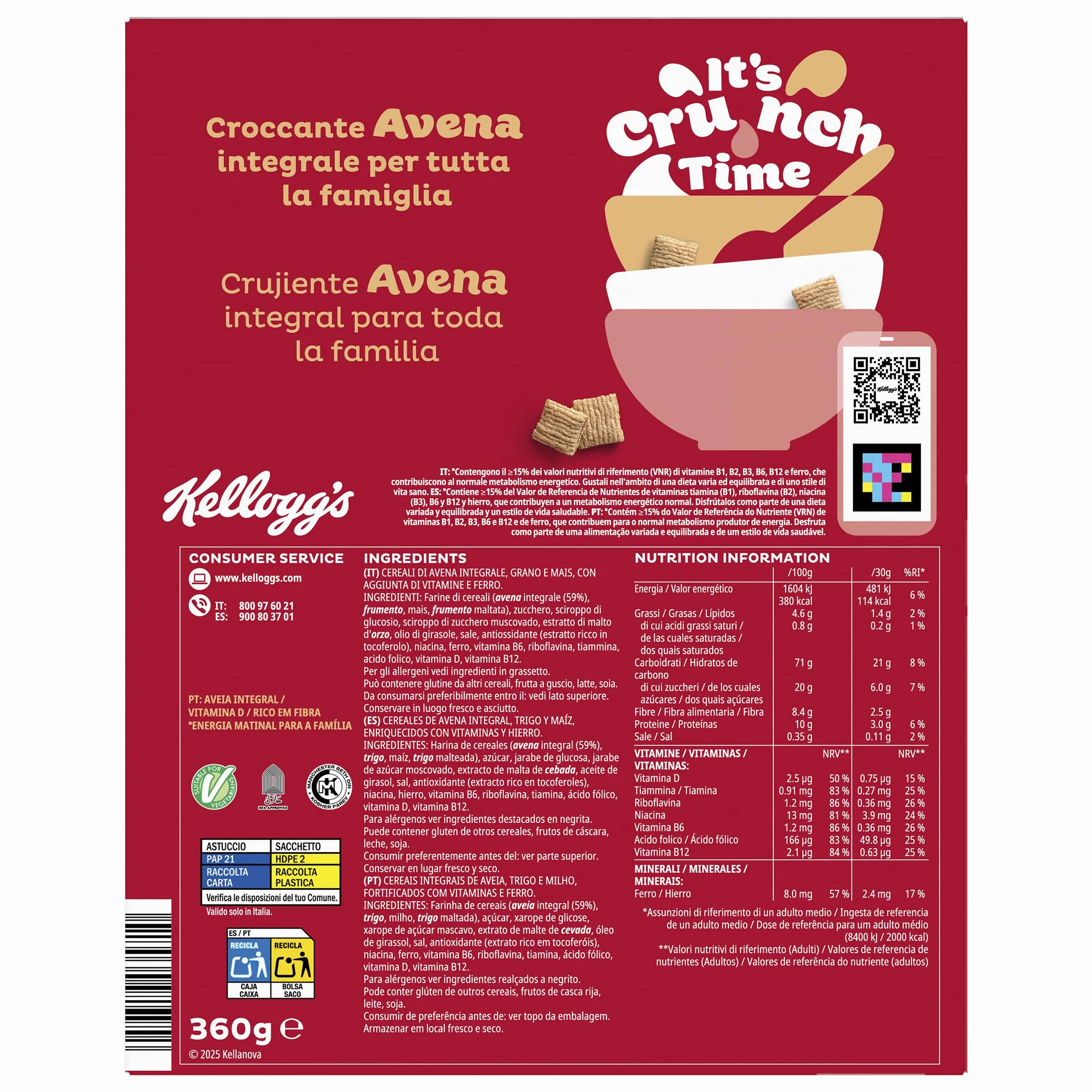 Kellogg's Oaties Original 360g