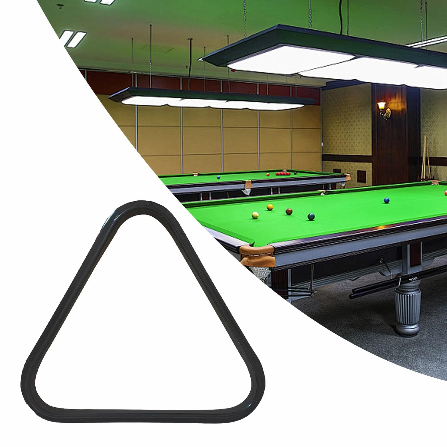 Rockible Estante Triangular para Bolas de Billar, Soporte Recolector, Equipo de Billar