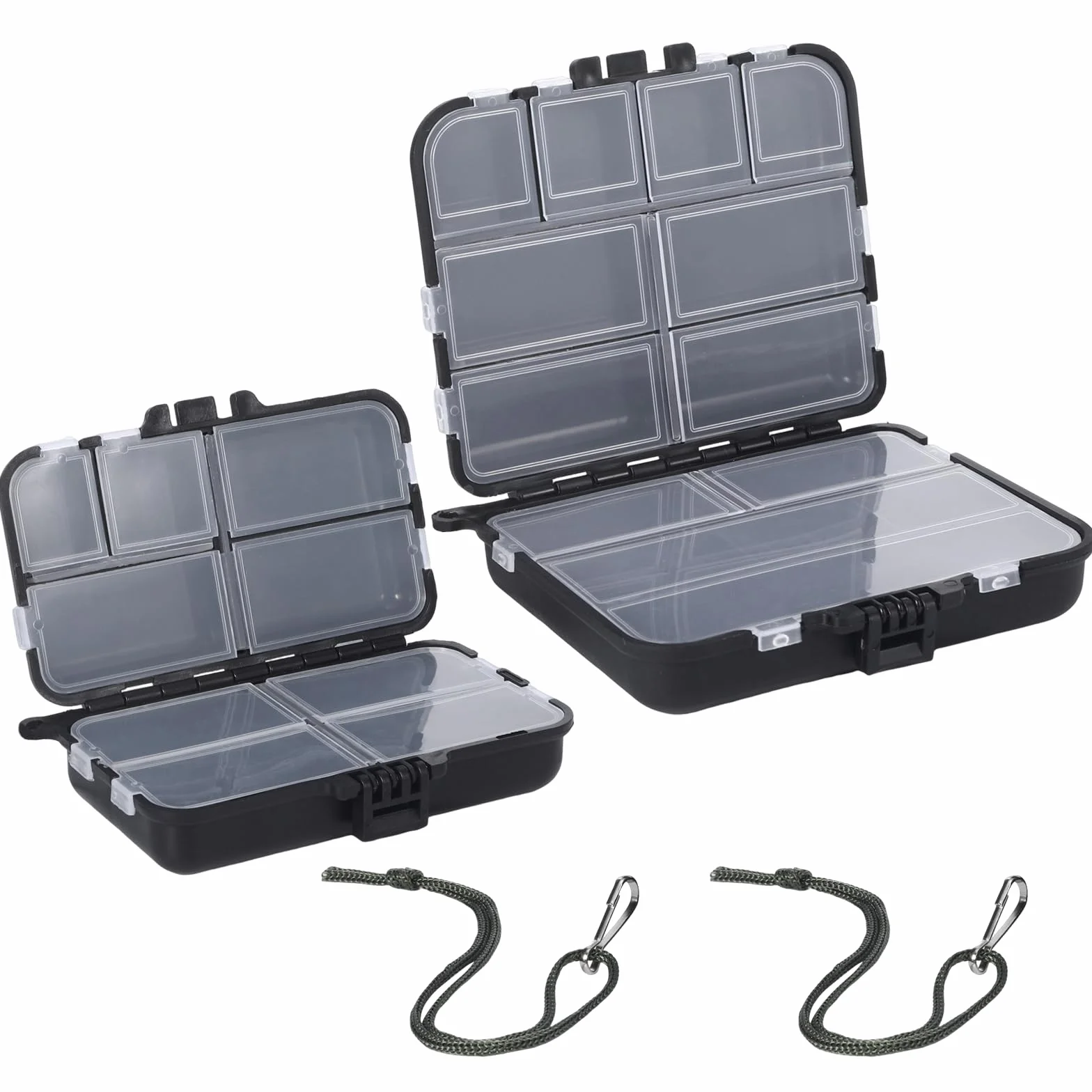 Maletín de pesca mini accesorios cebo 7 compartimentos 9 compartimentos