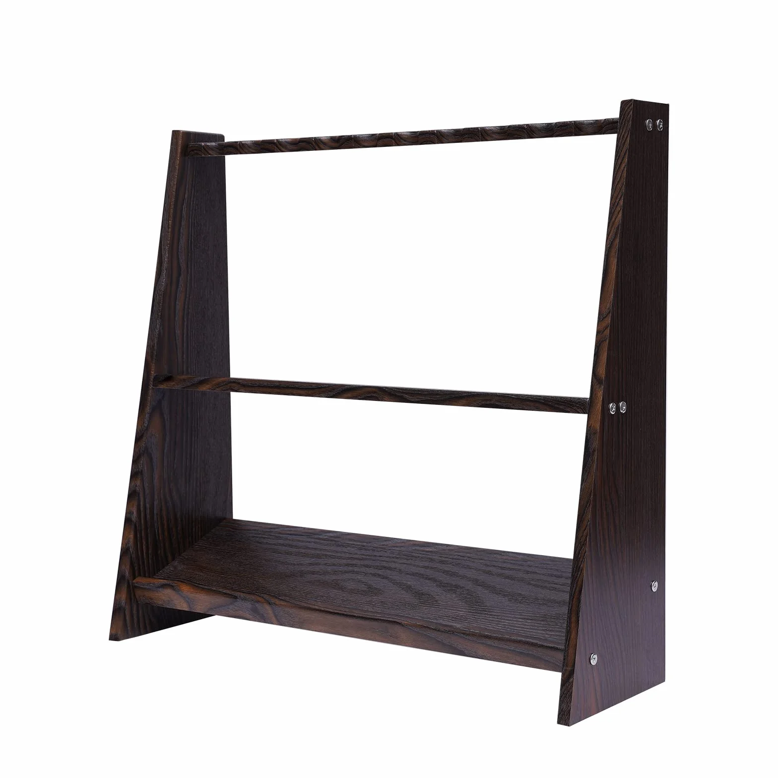 Soporte para taco de billar para 10 tacos, rack de suelo, color marrón